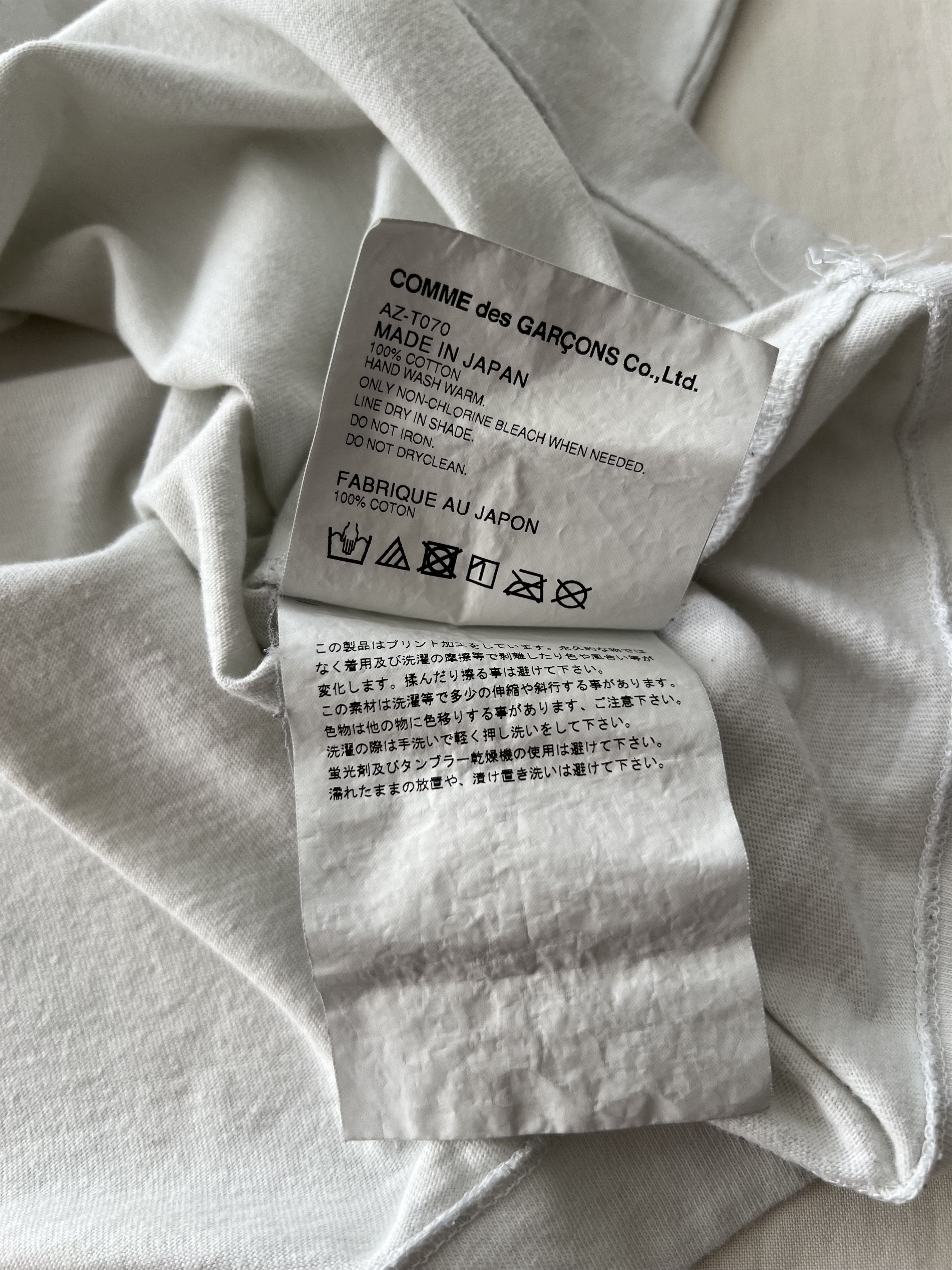 Comme des Garcons PLAY Comme des Garcons Play CDG White T-shirt Size US L / EU 52-54 / 3 - 13 Thumbnail