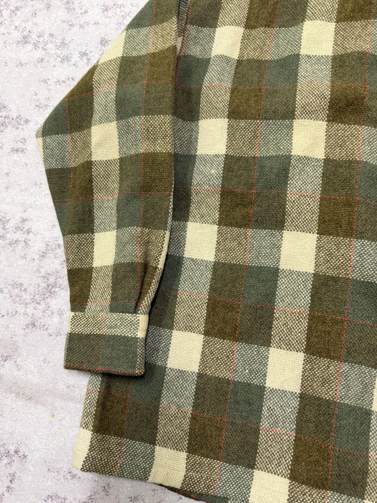 Vintage Vintage Leo polta Men's Sports Plaid Wool Button Up Shirt Size US M / EU 48-50 / 2 - 10 Thumbnail