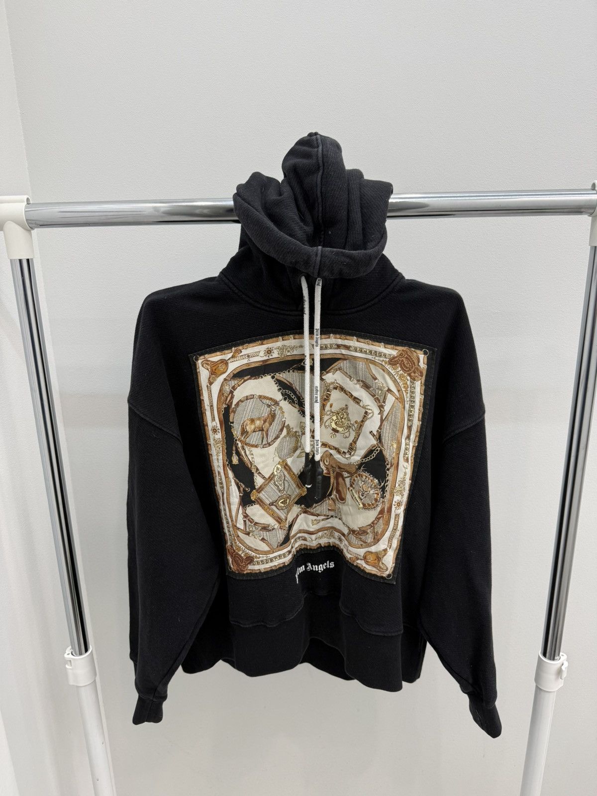 Palm Angels Palm Angels Cotton Black Foulard Hoodie Size M / US 6-8 / IT 42-44 - 2 Thumbnail