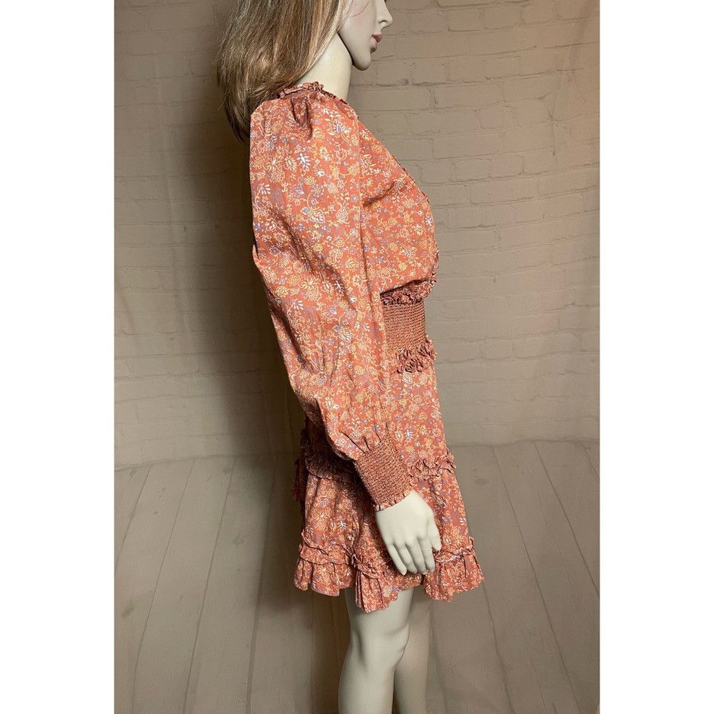 House of Harlow NWT New HOUSE OF HARLOW 1960 V-neck Smocked Waist Tiered Ru Size S / US 4 / IT 40 - 4 Thumbnail