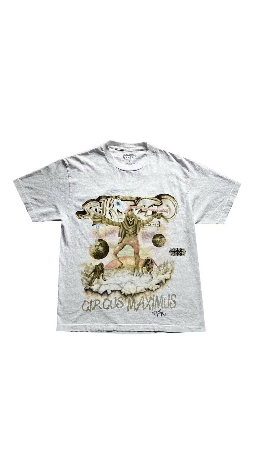 Travis Scott Utopia tour tee circus maximus Size US XL / EU 56 / 4 - 1 Thumbnail