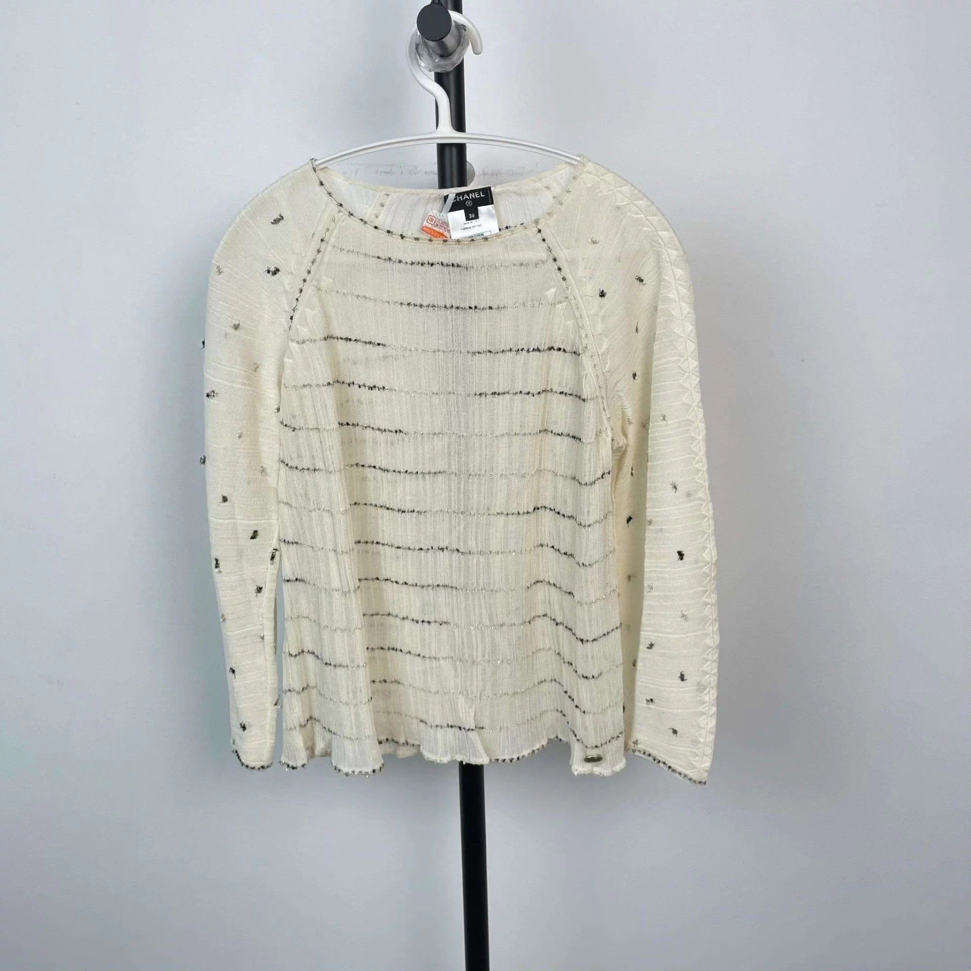 Chanel Chanel Greek Collection lightweight gold-threaded top 36 Size XS / US 0-2 / IT 36-38 - 1 Thumbnail