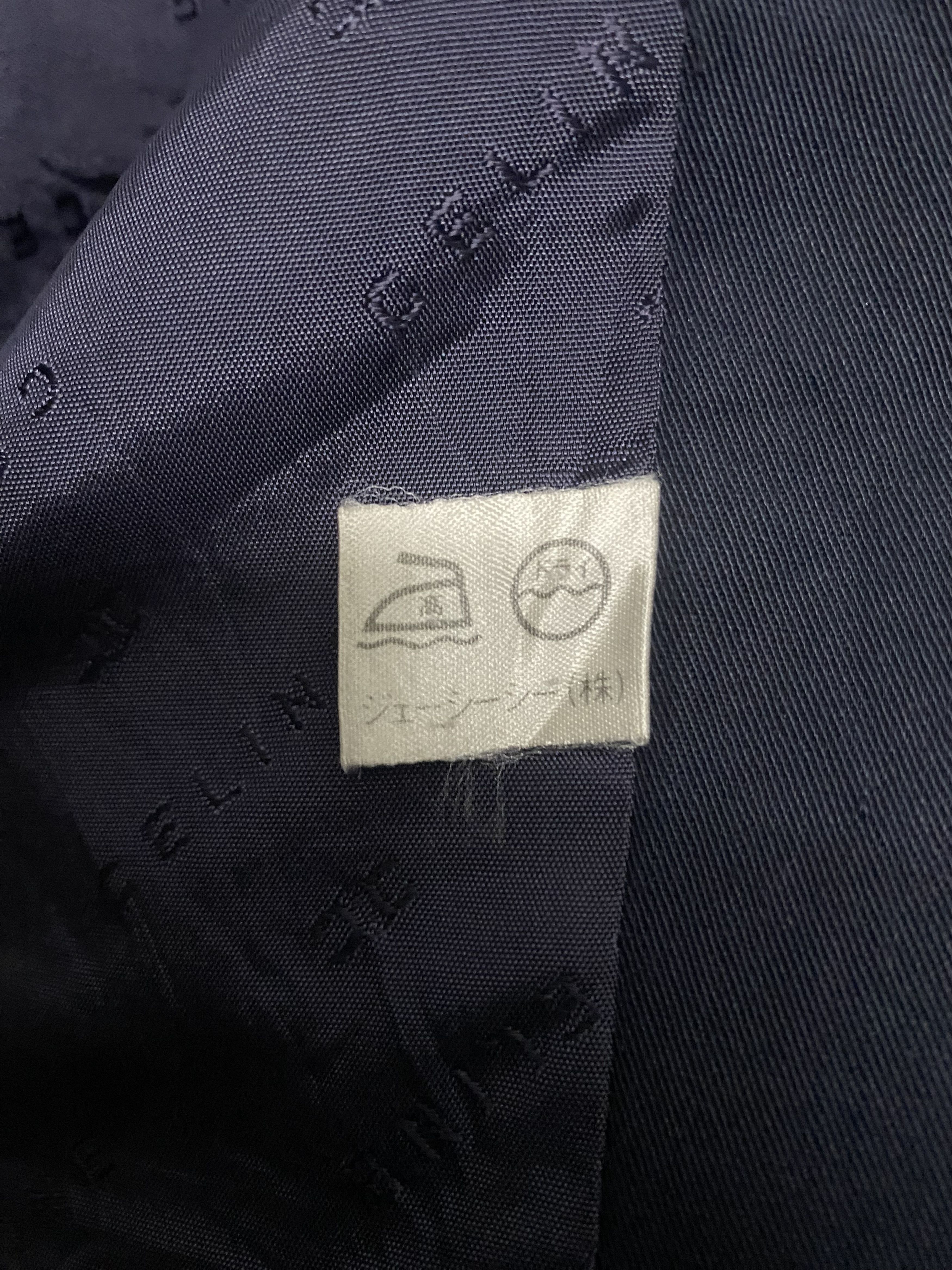 Celine Vintage Celine Trench Coat Dark Navy Long Button Up Jacket Size M / US 6-8 / IT 42-44 - 10 Thumbnail
