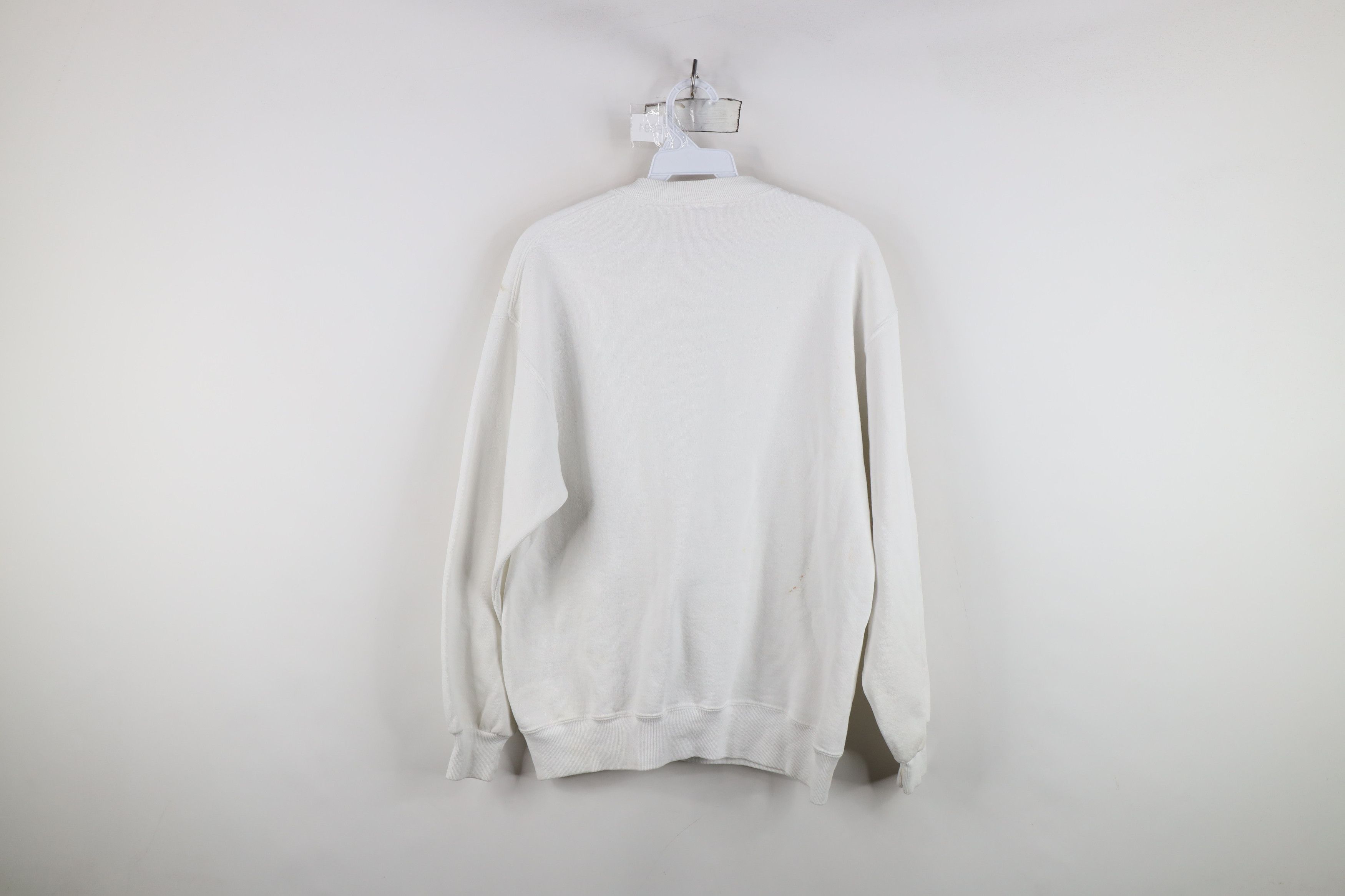 Vintage Vintage 90s Streetwear Glue Paint Geometric Sweatshirt Size L / US 10 / IT 46 - 13 Thumbnail