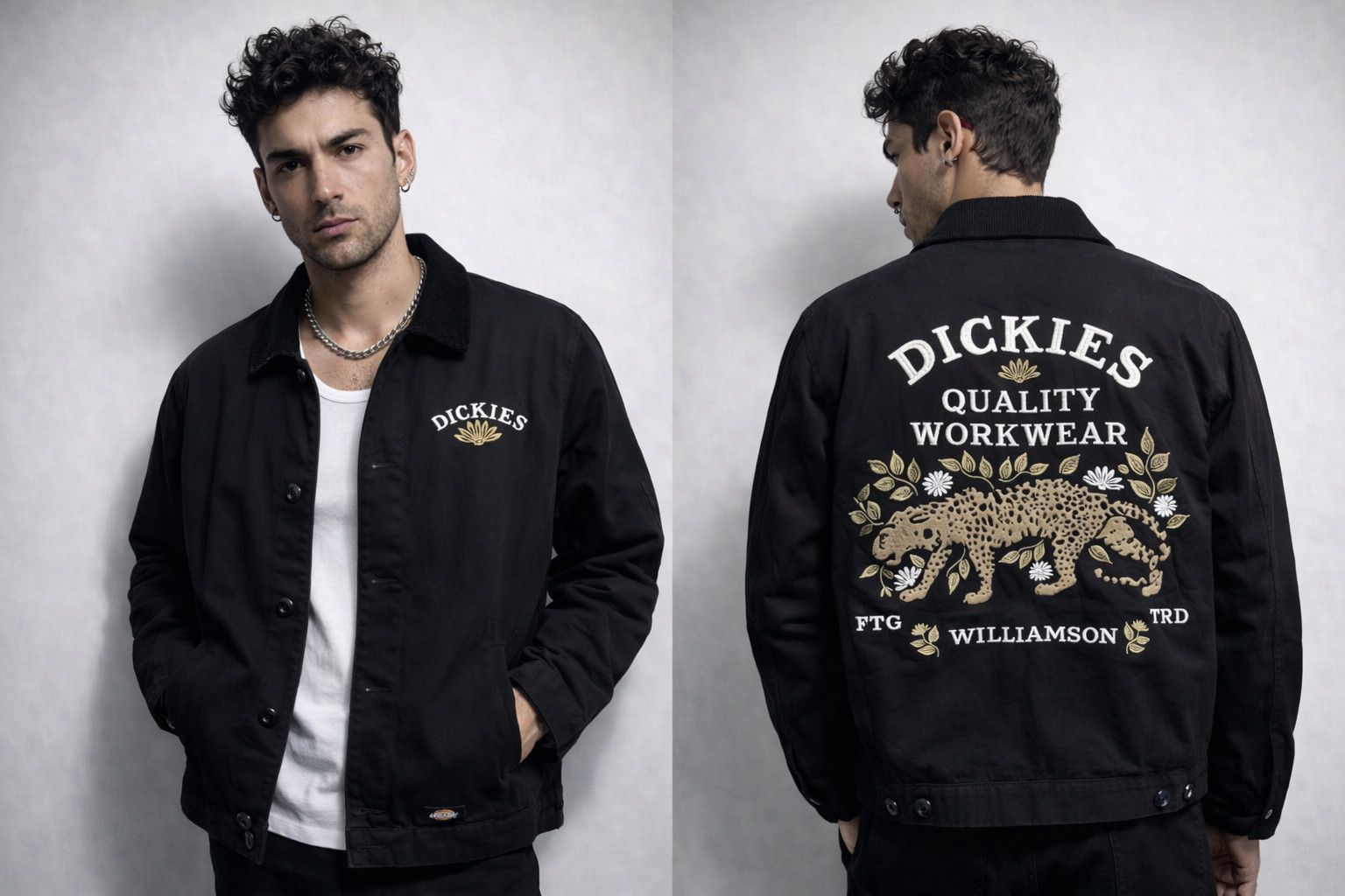 Dickies x Fort Lewis Embroidered Jacket - FASHIONELLA