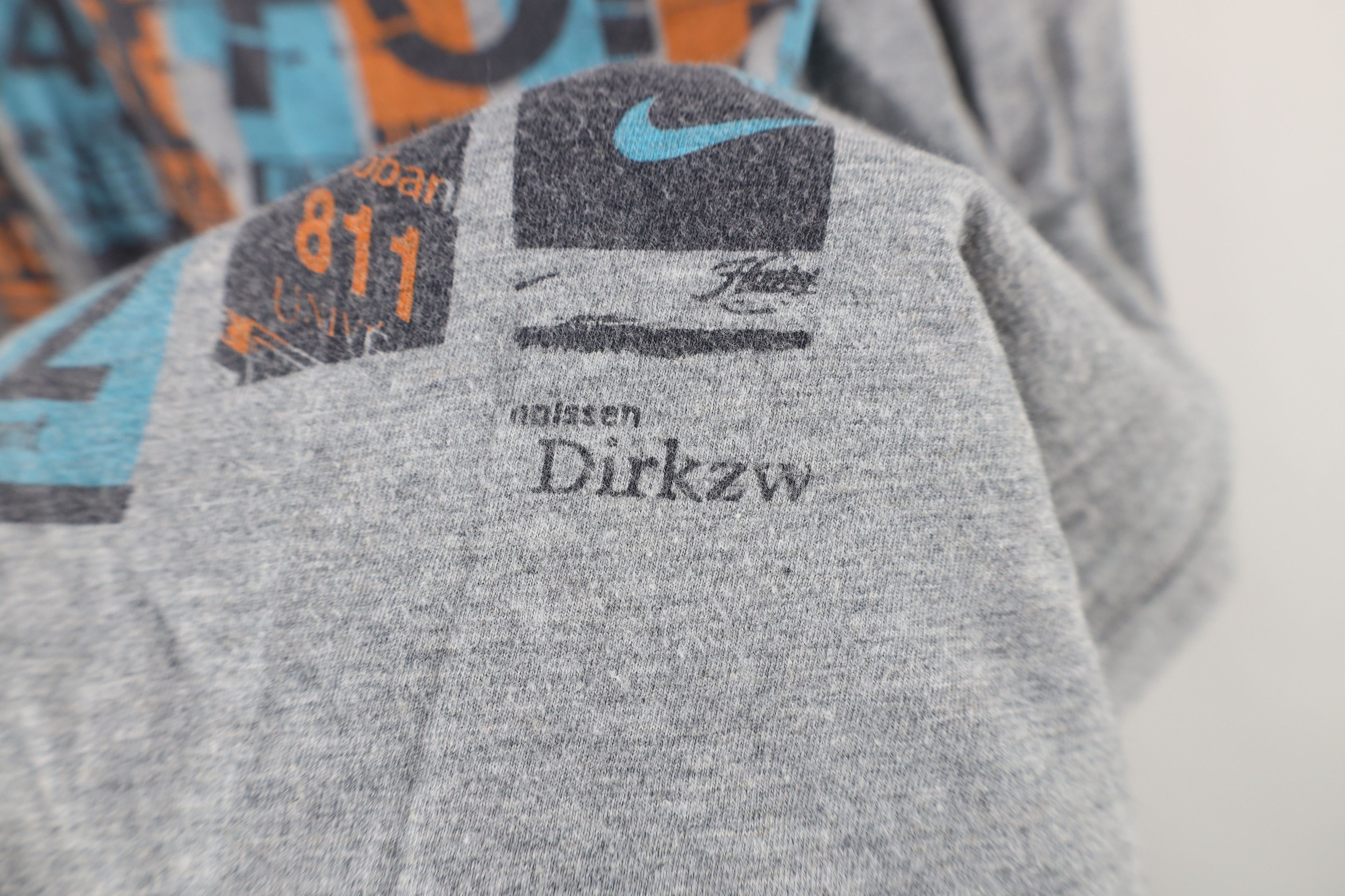 Nike × Vintage Vintage Nike Netherlands For It Short Sleeve T-Shirt Gray Size L / US 10 / IT 46 - 5 Thumbnail