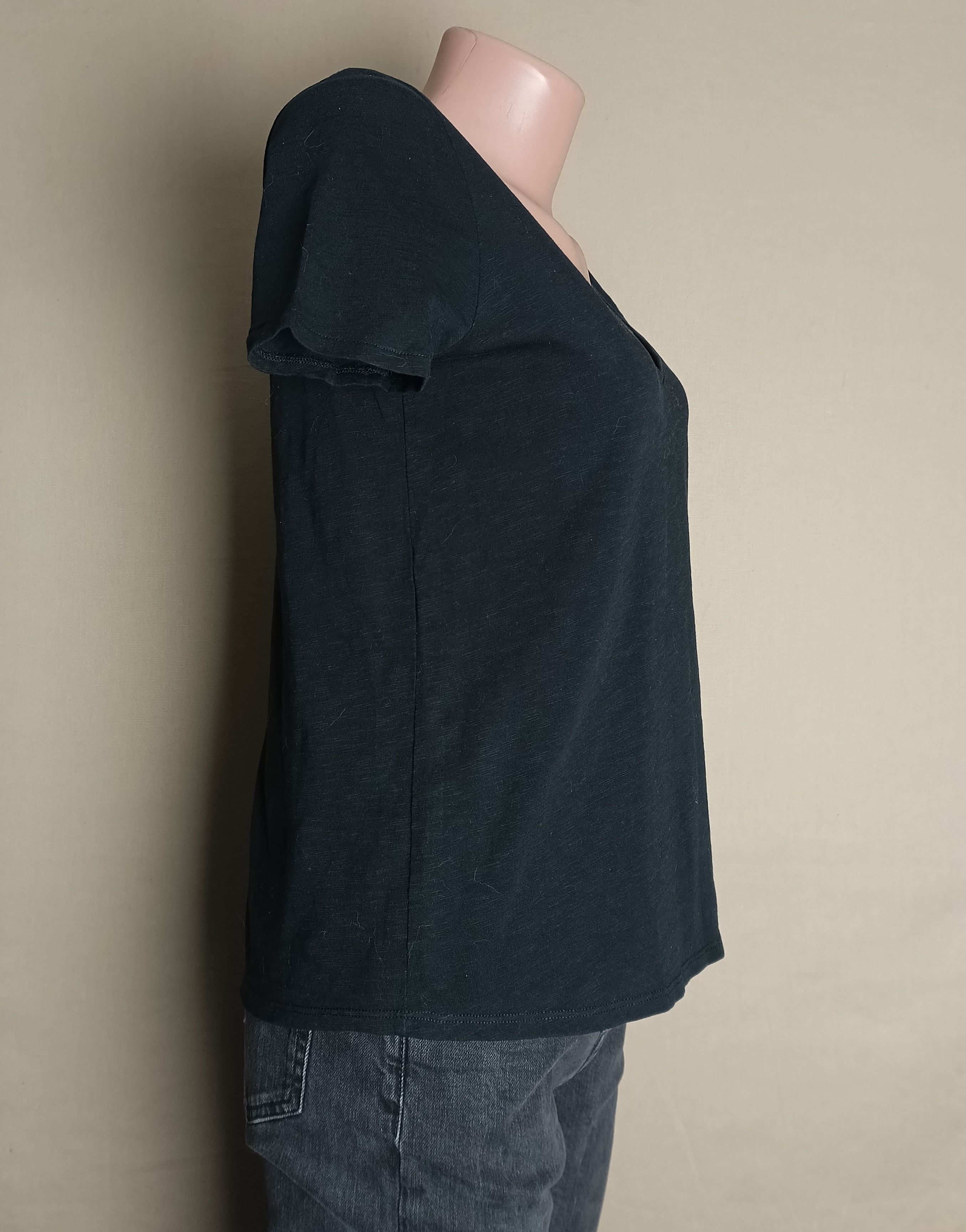 Sezane SEZANE Malcolm Black Cotton T-Shirt Size S Size S / US 4 / IT 40 - 6 Thumbnail