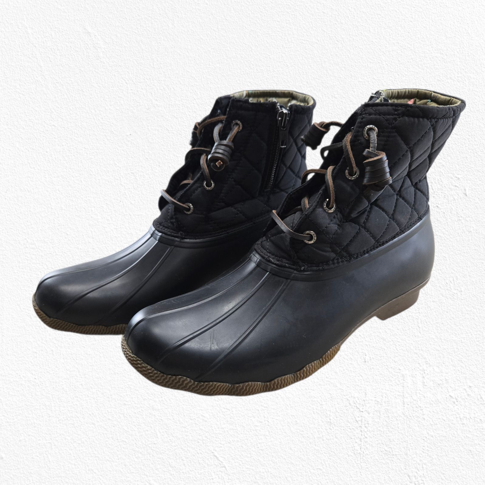 Sperry Sperry Quilted Duck Boots Black Size 9.5 Size US 9.5 / IT 39.5 - 9 Thumbnail