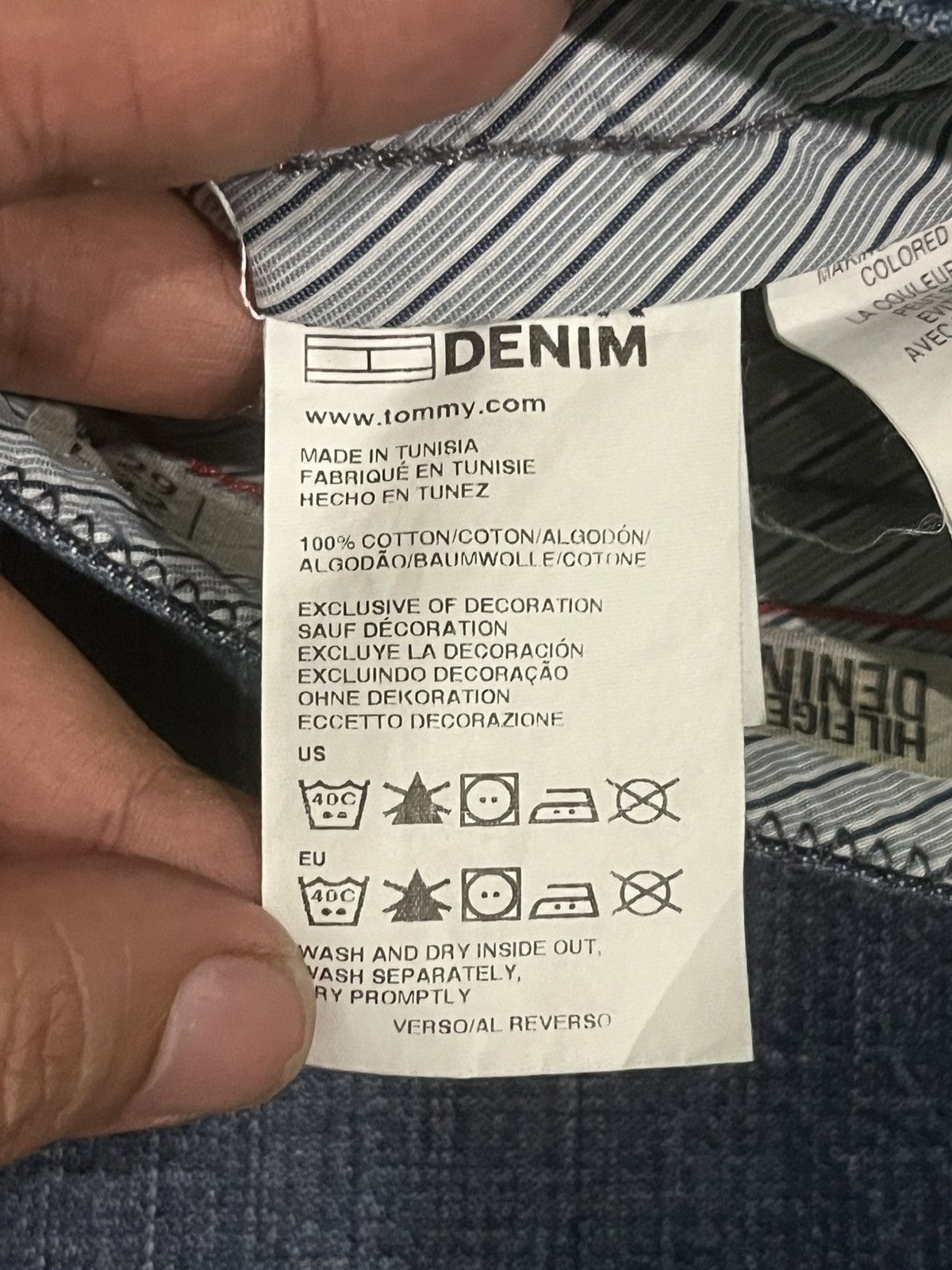 Tommy Hilfiger Vintage Tommy Hilfiger Denim NYC Slow Baker Button Fly Jeans Size US 30 / EU 46 - 16 Thumbnail