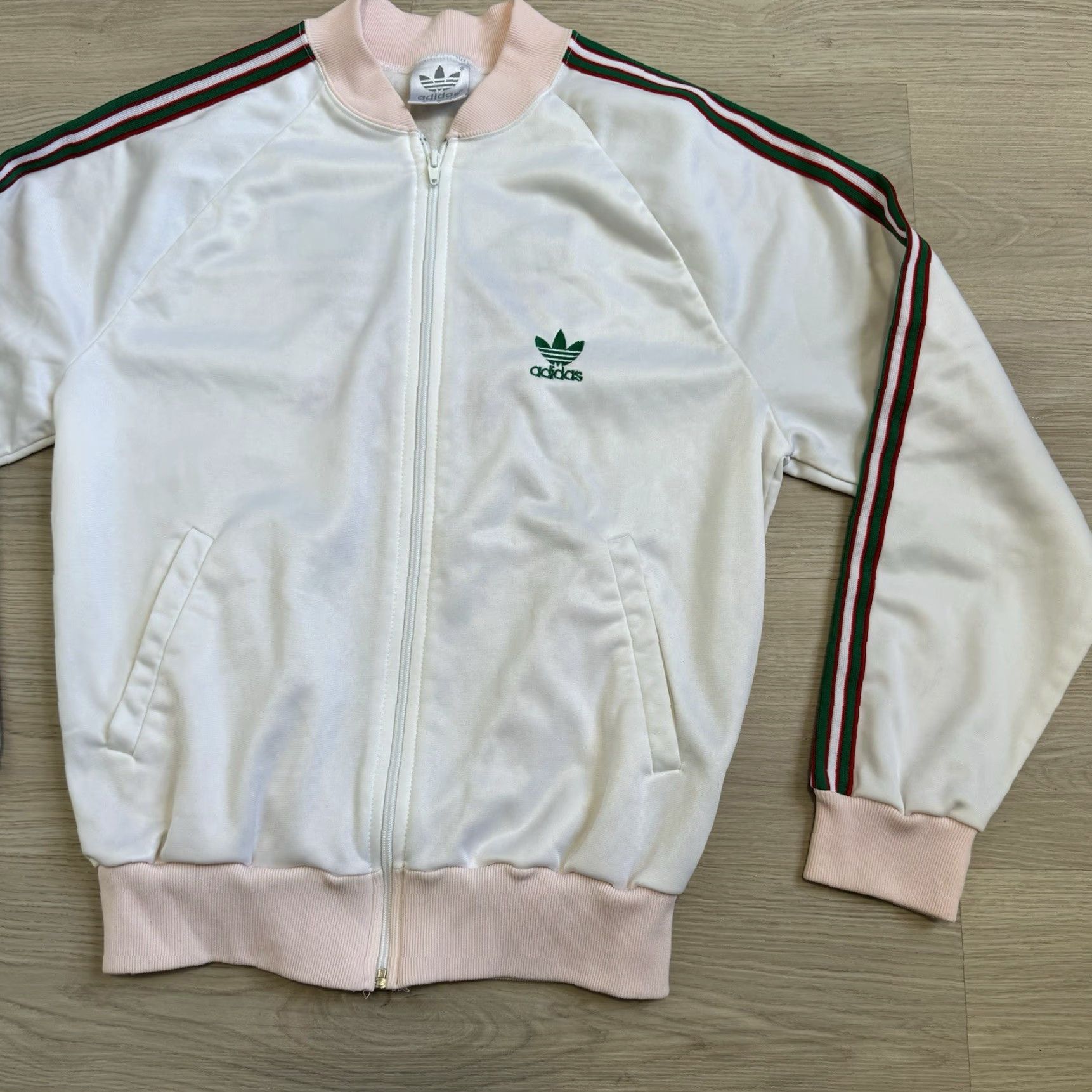Adidas VINTAGE adidas Track Jacket Trefoil Men Jacket M Regular Red 80s Vintage Spring Fall Winter Summer Activewear Size US M / EU 48-50 / 2 - 6 Thumbnail