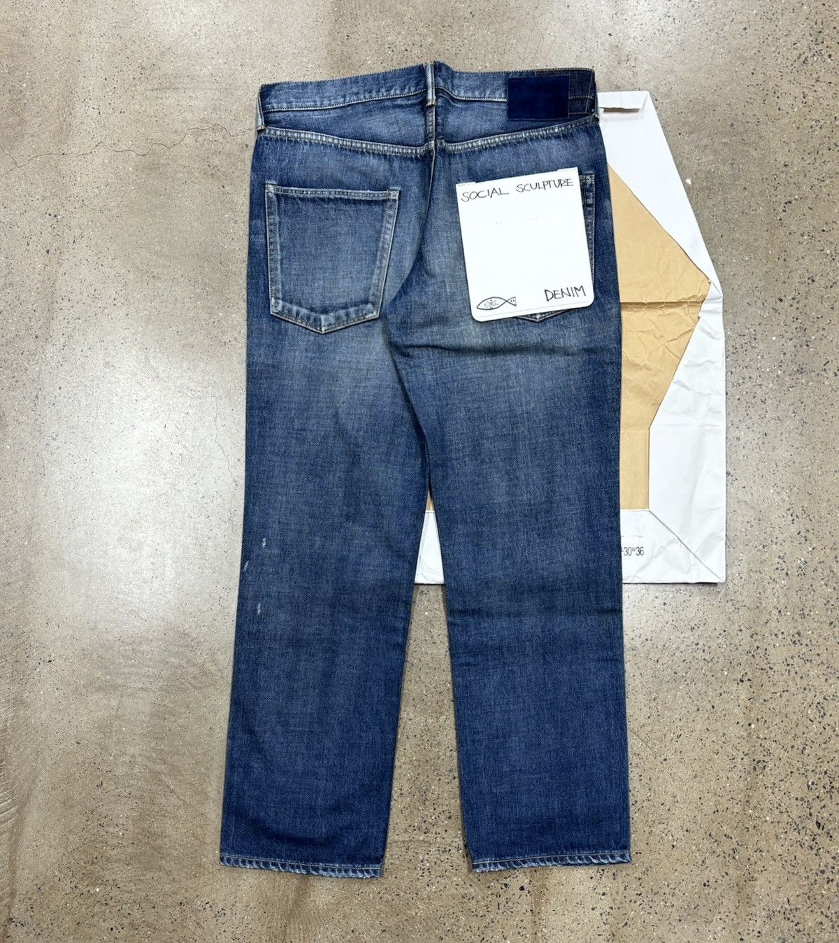 Visvim Visvim 03D12 Social Sculpture 03 Damaged-12，W36L30 Size US 36 / EU 52 - 2 Thumbnail
