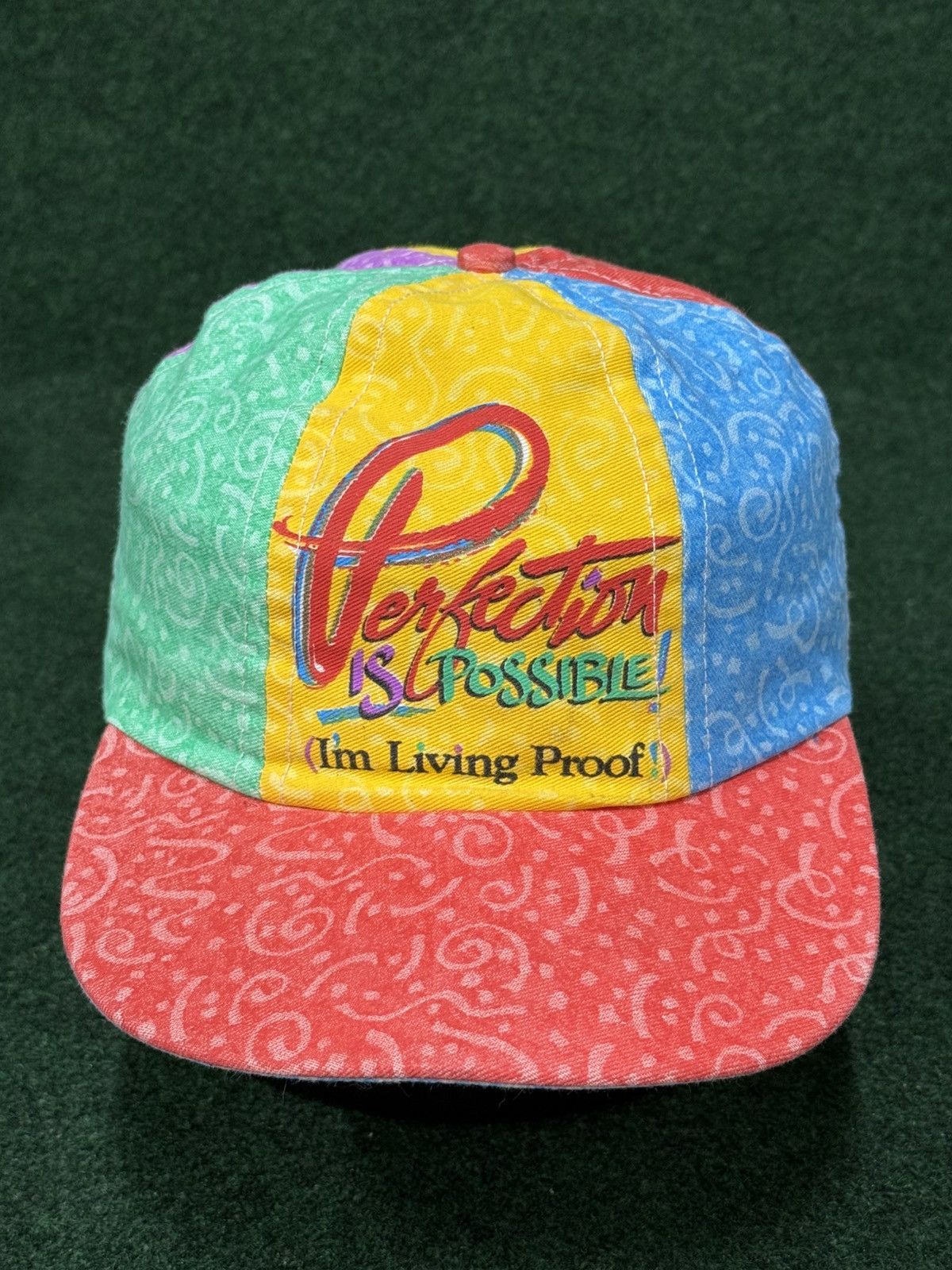 Vintage Vintage Perfection Is Possible Im Living Proof Strapback Hat Size ONE SIZE - 3 Thumbnail