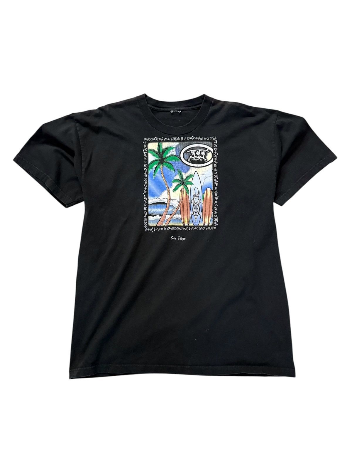 Vintage 90’s San Diego Surf Beach Graphic Tee Shirt Size US XXL / EU 58 / 5 - 2 Thumbnail