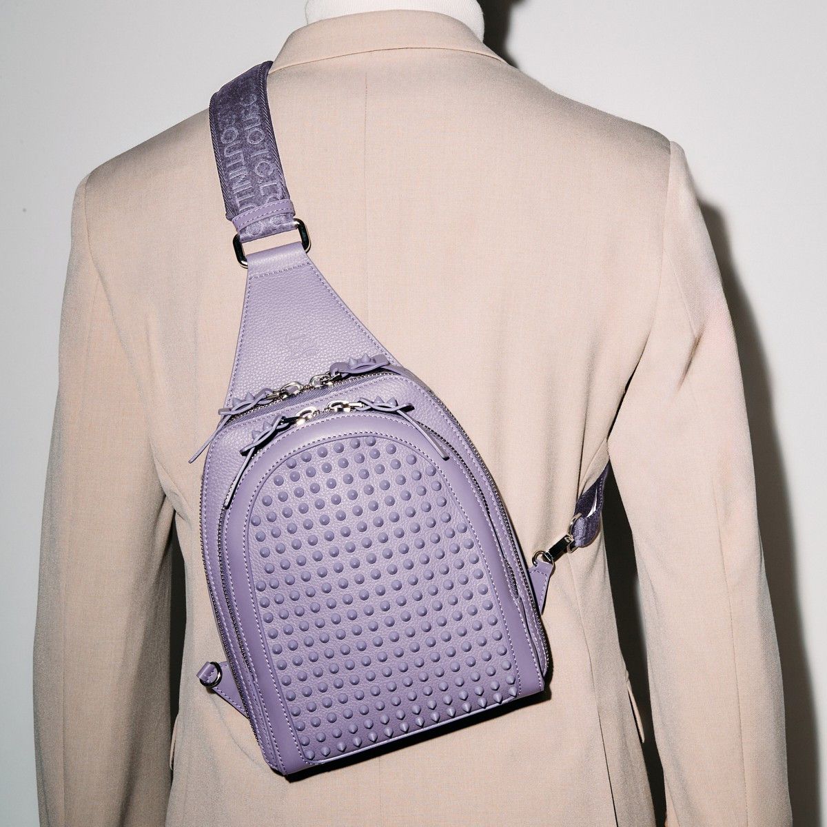 Christian Louboutin oc11z0125 Size:OS/ Loubi Funk Backpack in Parme Size ONE SIZE - 5 Thumbnail