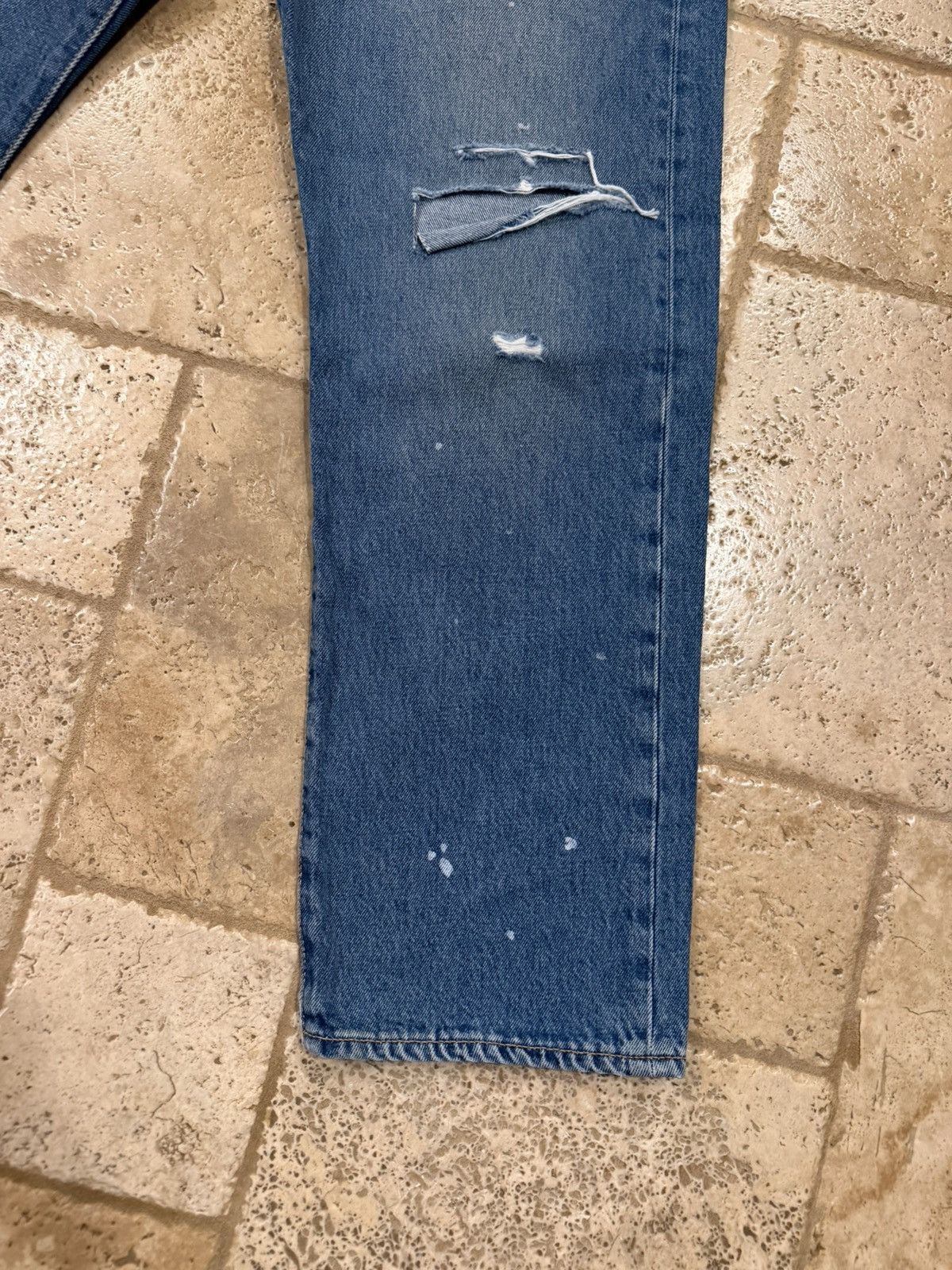 Levi's Vintage Clothing Levi's 501 Vintage '93 Straight Paint Distressed Denim Jeans Size US 36 / EU 52 - 2 Thumbnail