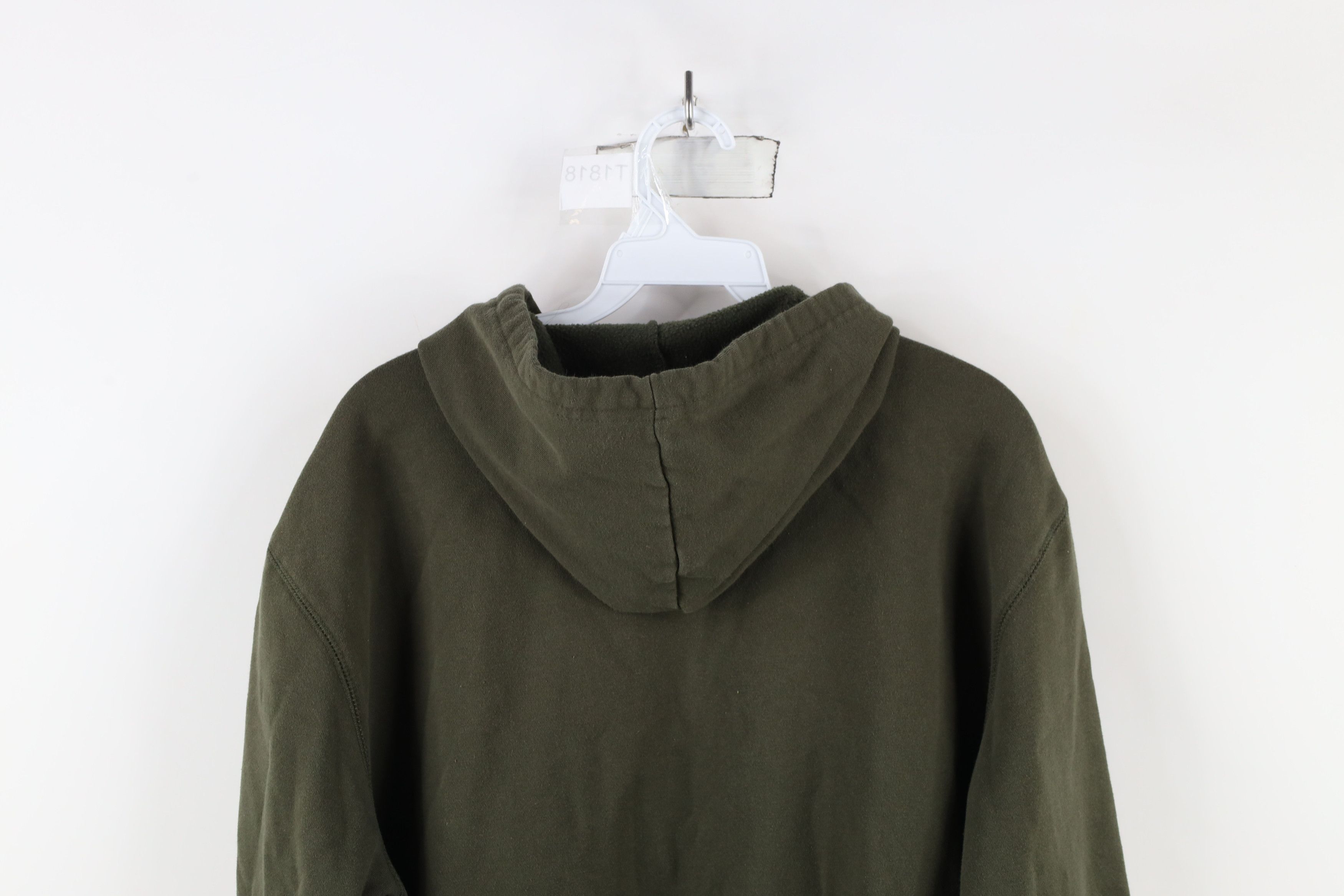 Vintage Vintage 90s Y2K Streetwear Skeleton Tribal Hoodie Green Size US L / EU 52-54 / 3 - 11 Thumbnail
