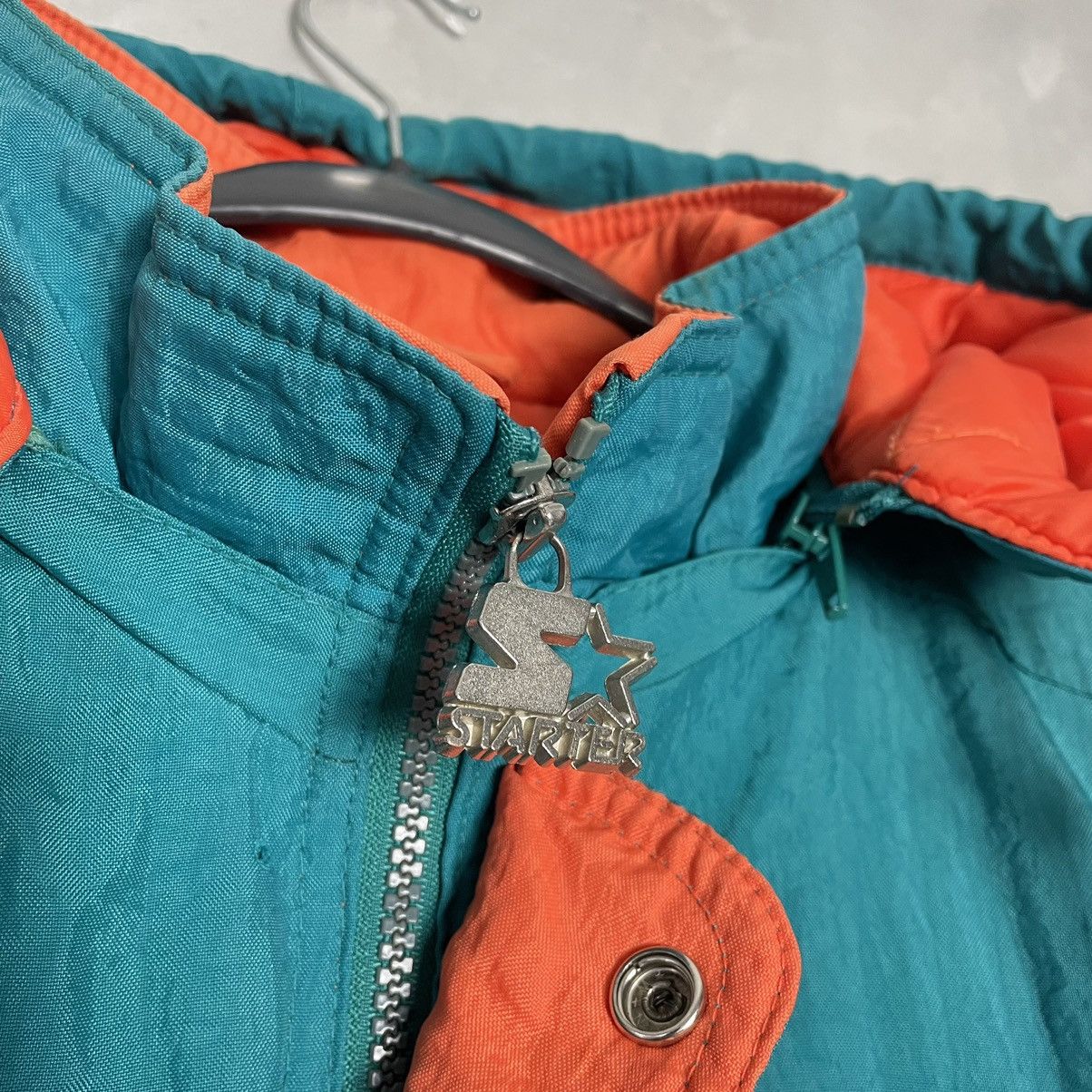 NFL × Starter × Vintage Vintage 90’s Starter Miami Dolphins Big Logo Jacket Size US L / EU 52-54 / 3 - 6 Thumbnail