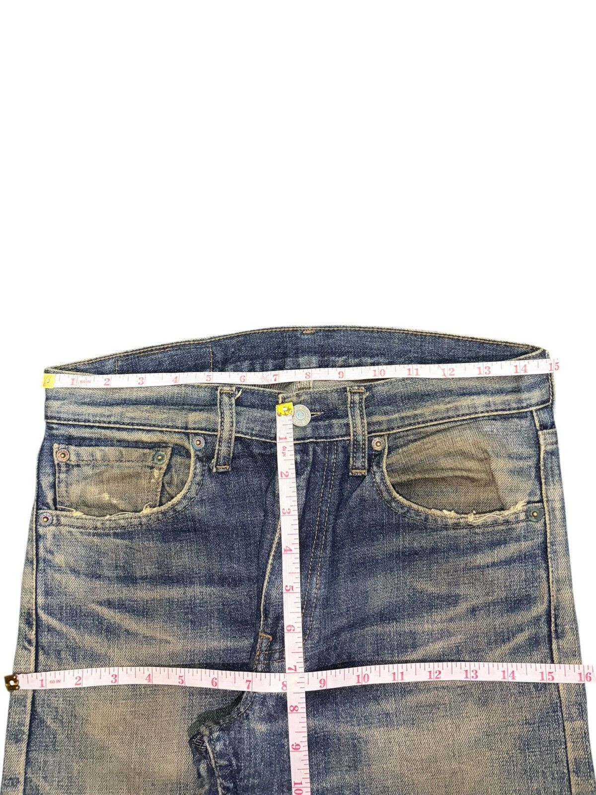 Levi's Vintage 90s Levis 532 Sick Mud Wash Distressed Jeans Size US 29 - 6 Thumbnail