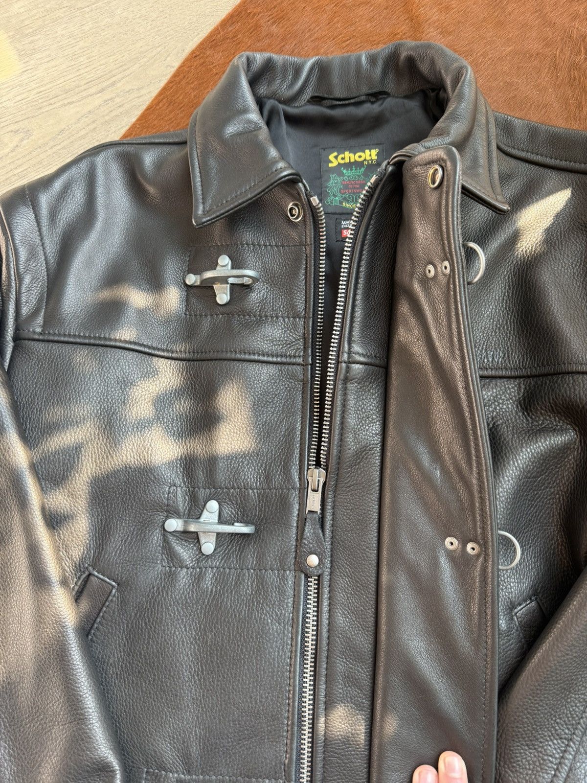 Schott × Supreme Supreme Schott Leather Clip Jacket Size US M / EU 48-50 / 2 - 5 Thumbnail