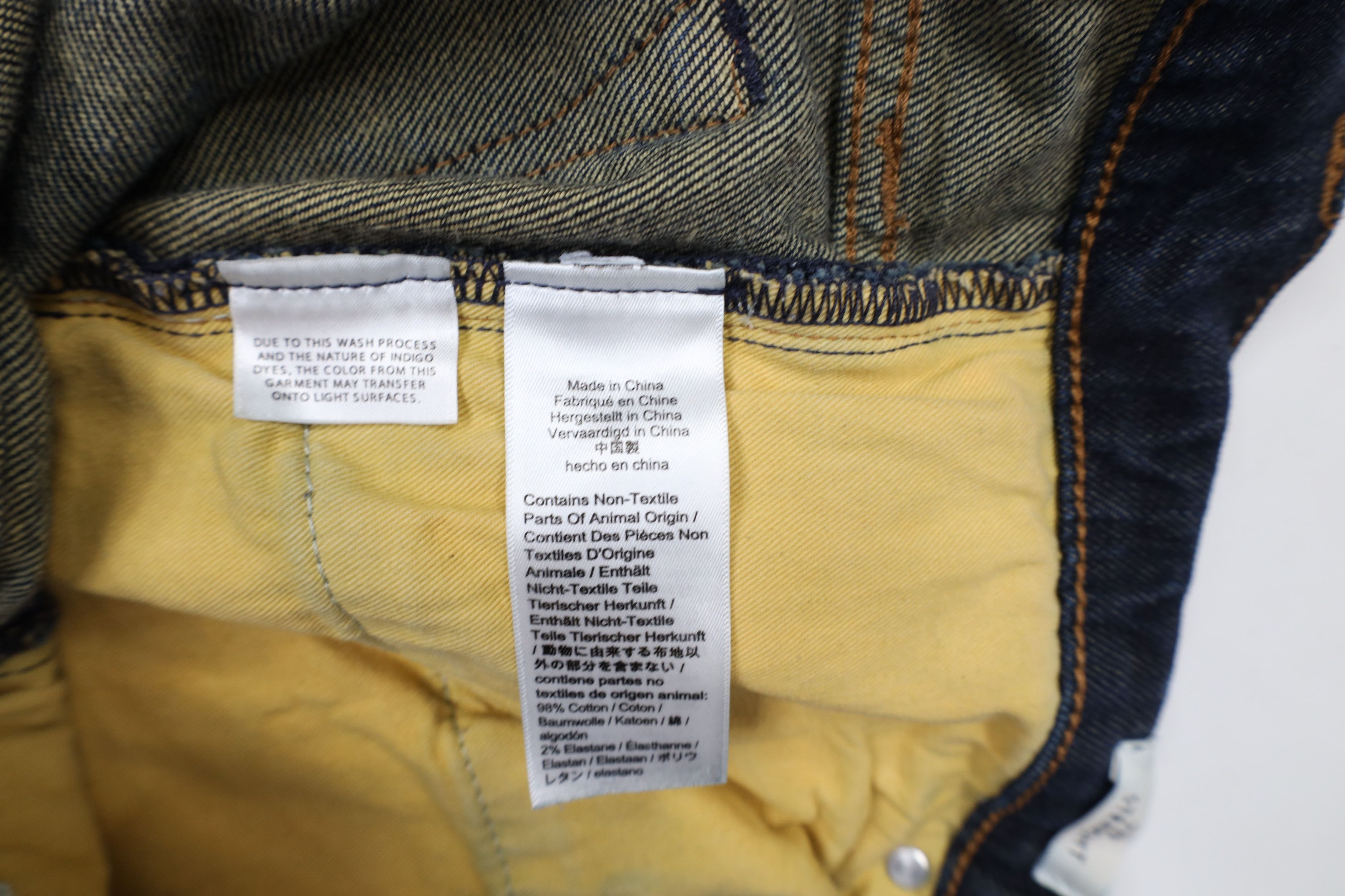 J.Crew × Vintage J Crew Stretch 770 Straight Leg Denim Jeans Dark Wash Blue Size US 32 / EU 48 - 10 Thumbnail