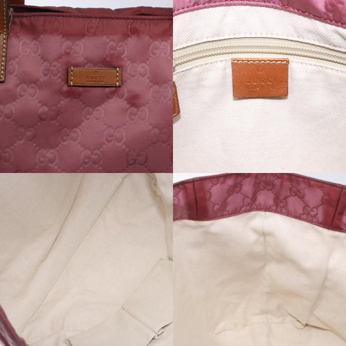 Gucci GUCCI GG Canvas Tote Bag Nylon Pink Silver Size ONE SIZE - 11 Thumbnail
