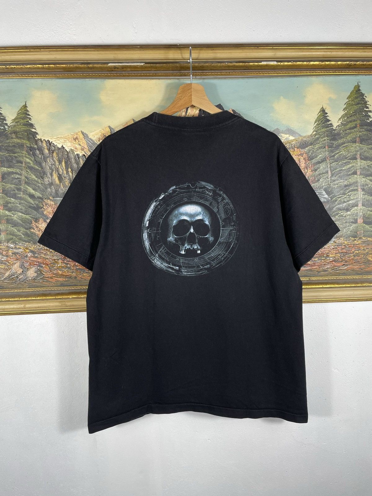 Band Tees × Vintage Vintage Retro 90s Dimmu Borgir t shirt Tee Metal Rock Band Size US L / EU 52-54 / 3 - 7 Thumbnail