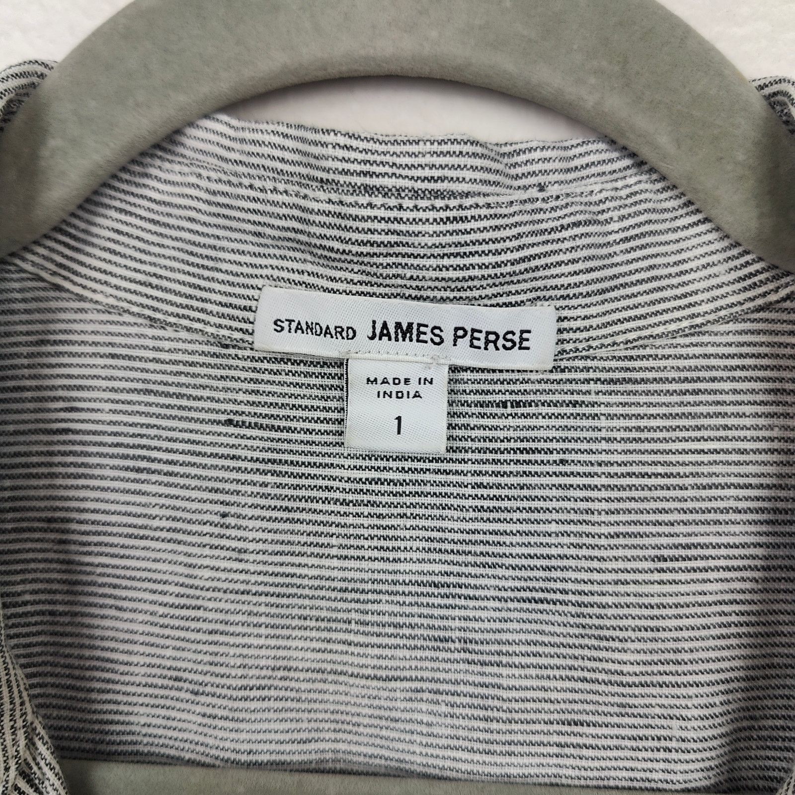 James Perse Standard James Perse Button Up Top Womens 1 Small White Gray Size S / US 4 / IT 40 - 5 Thumbnail