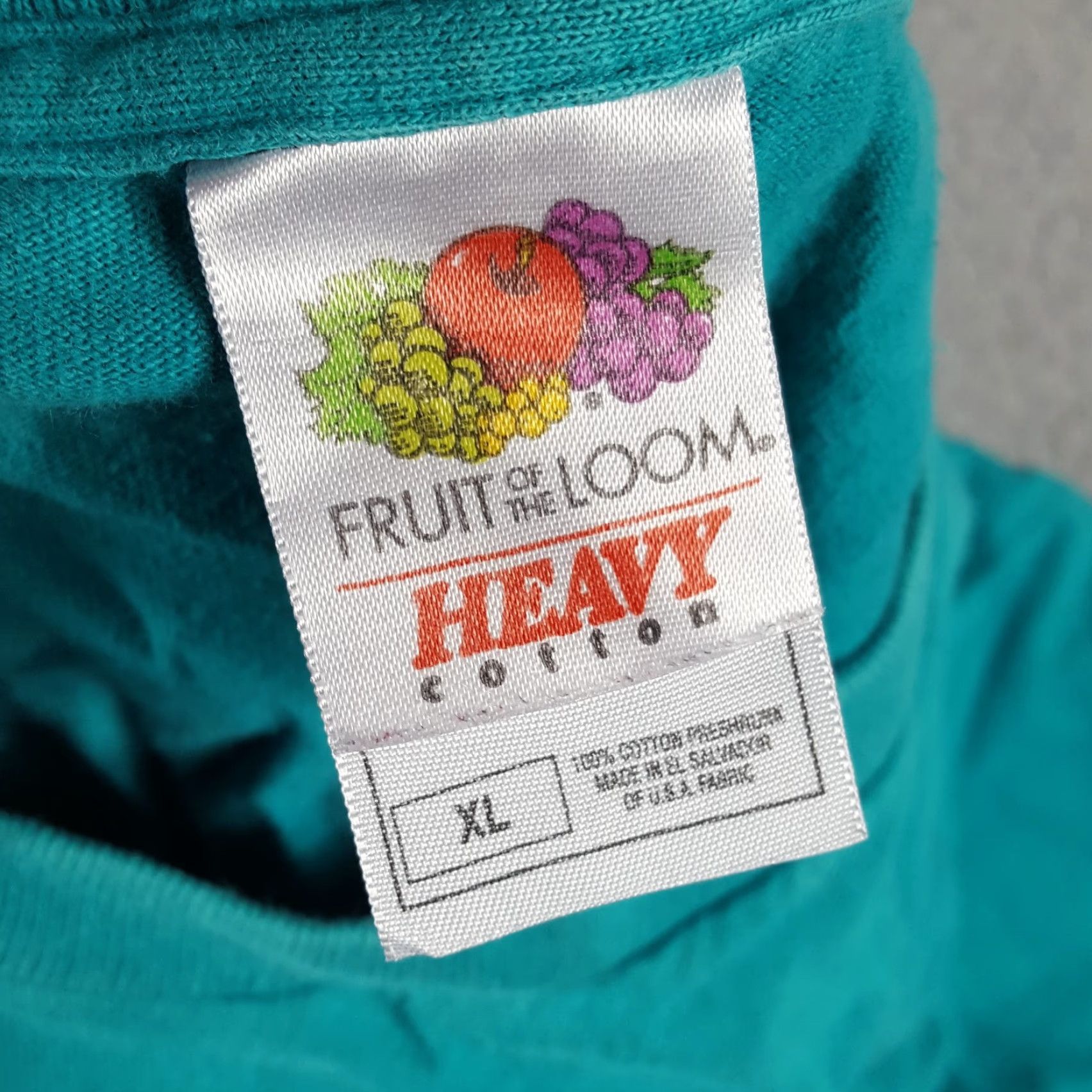 Fruit Of The Loom VINTAGE Fruit of the Loom T-Shirt Teal Aloha Hawaiian Flower Tee XL Men 90s Beach Tropical Retro Vintage Floral 90s 00s Shirt Mens Size US XL / EU 56 / 4 - 5 Thumbnail