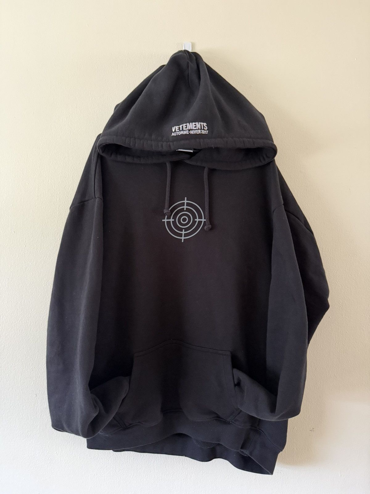 Vetements Vetements Eleven Inch Gun Club Hoodie Black | Grailed