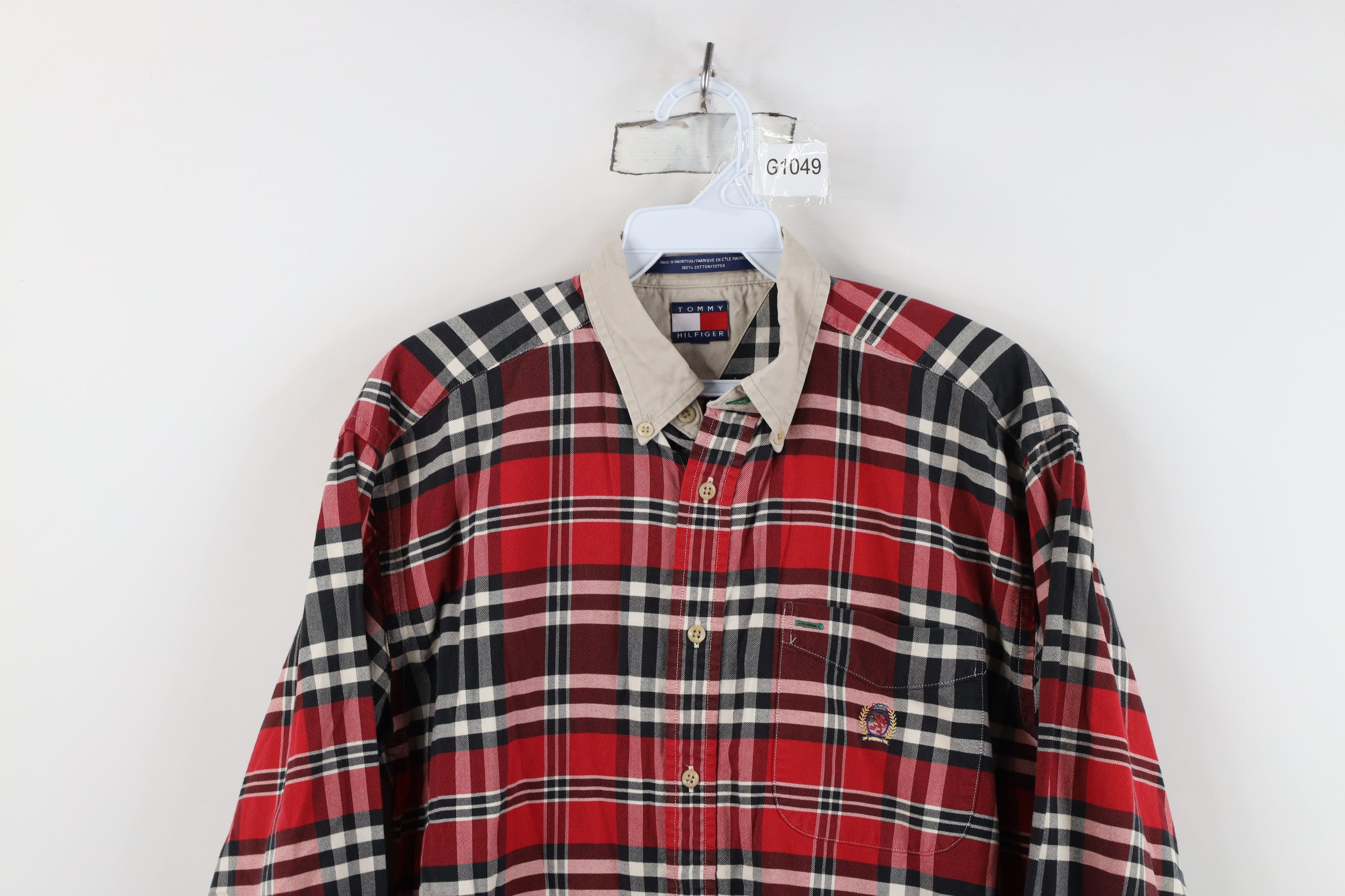 Tommy Hilfiger Vintage 90s Tommy Hilfiger Oxford Collared Button Down Shirt Size US S / EU 44-46 / 1 - 2 Thumbnail