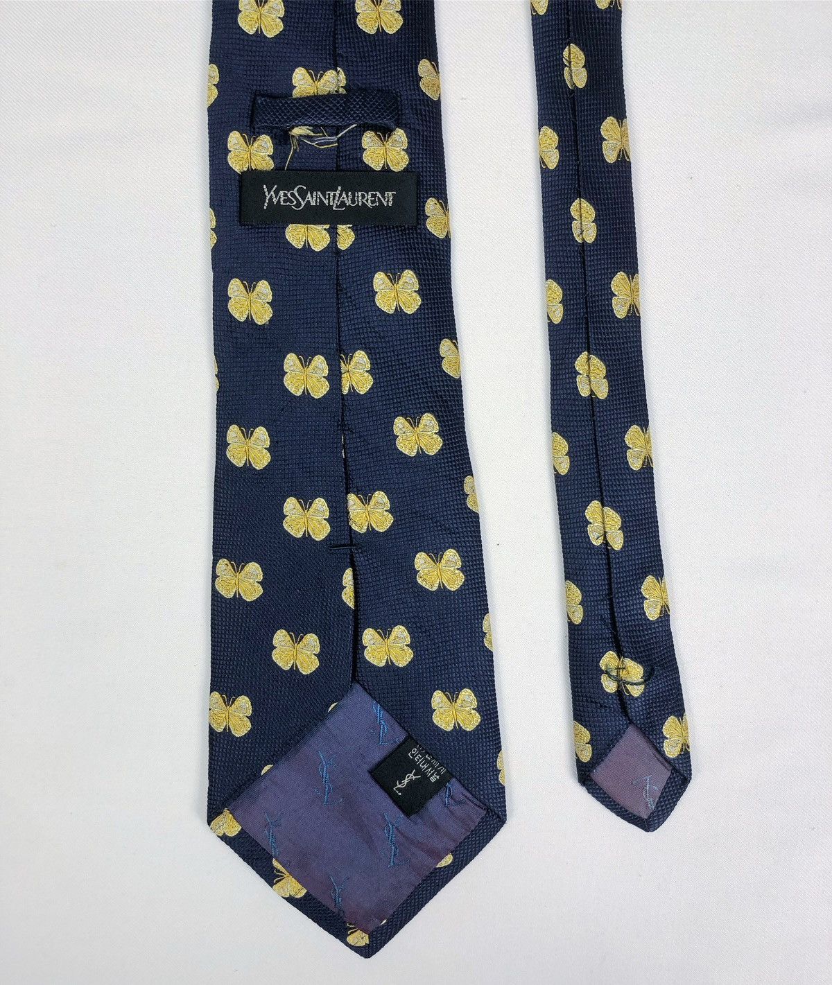 Yves Saint Laurent Vintage Yves Saint Laurent YSL Silk Tie Butterfly Motive Size ONE SIZE - 5 Thumbnail