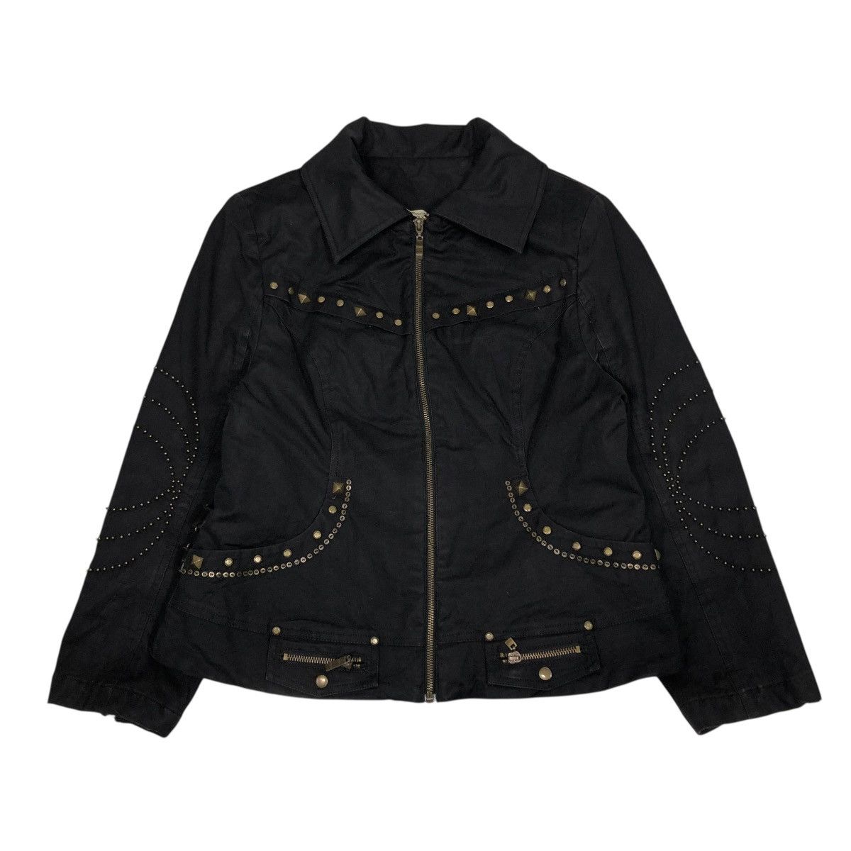 Vintage 🔥BONDAGE BIKER JACKET PUNK STYLE CHEEKY ITALY ISSEY MIYAKE Size US M / EU 48-50 / 2 - 1 Thumbnail