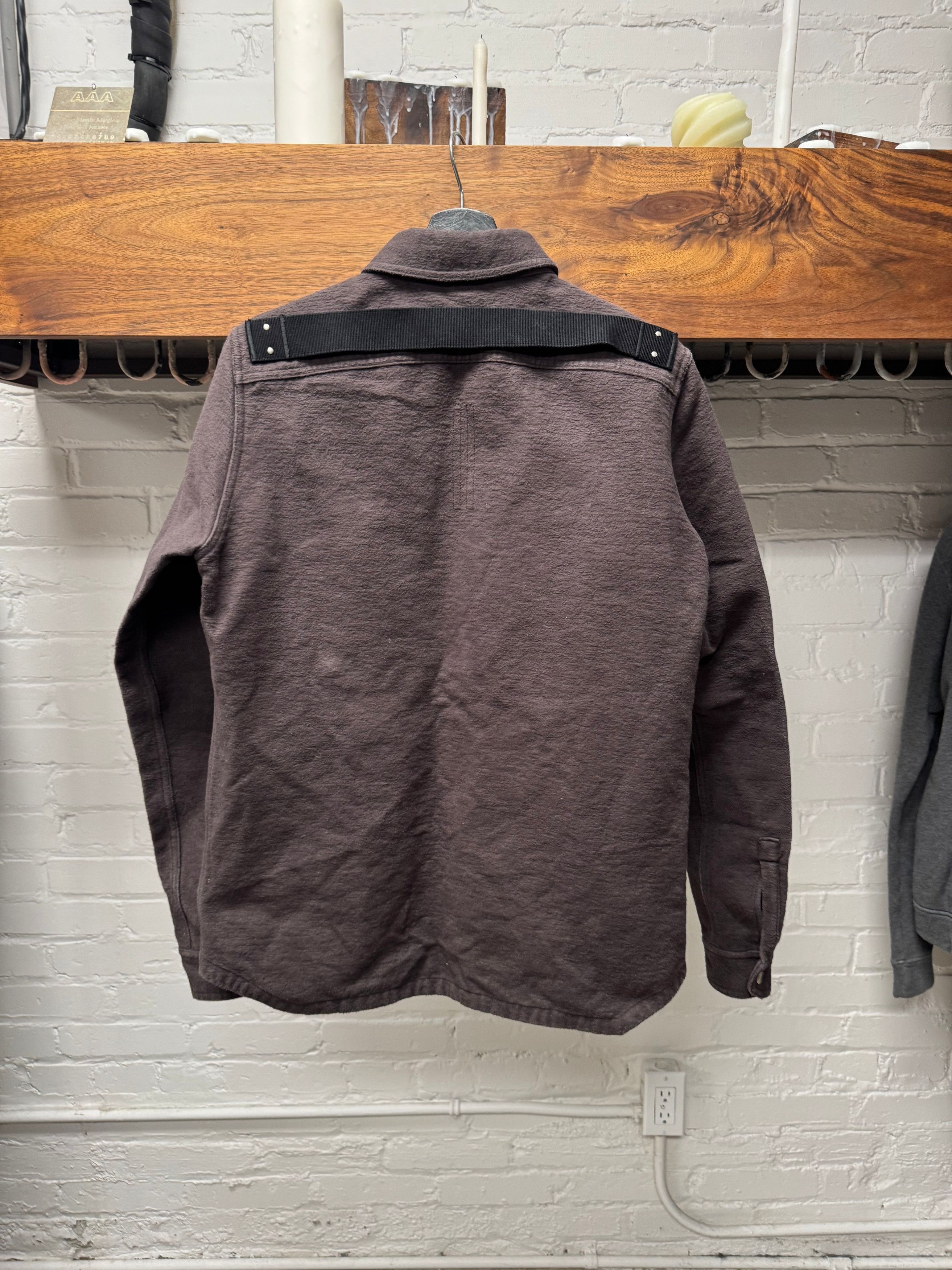 Rick Owens AW2020 Rick Owens ‘Performa’ Brushed Heavy Cotton Work Shirt Size US M / EU 48-50 / 2 - 4 Thumbnail
