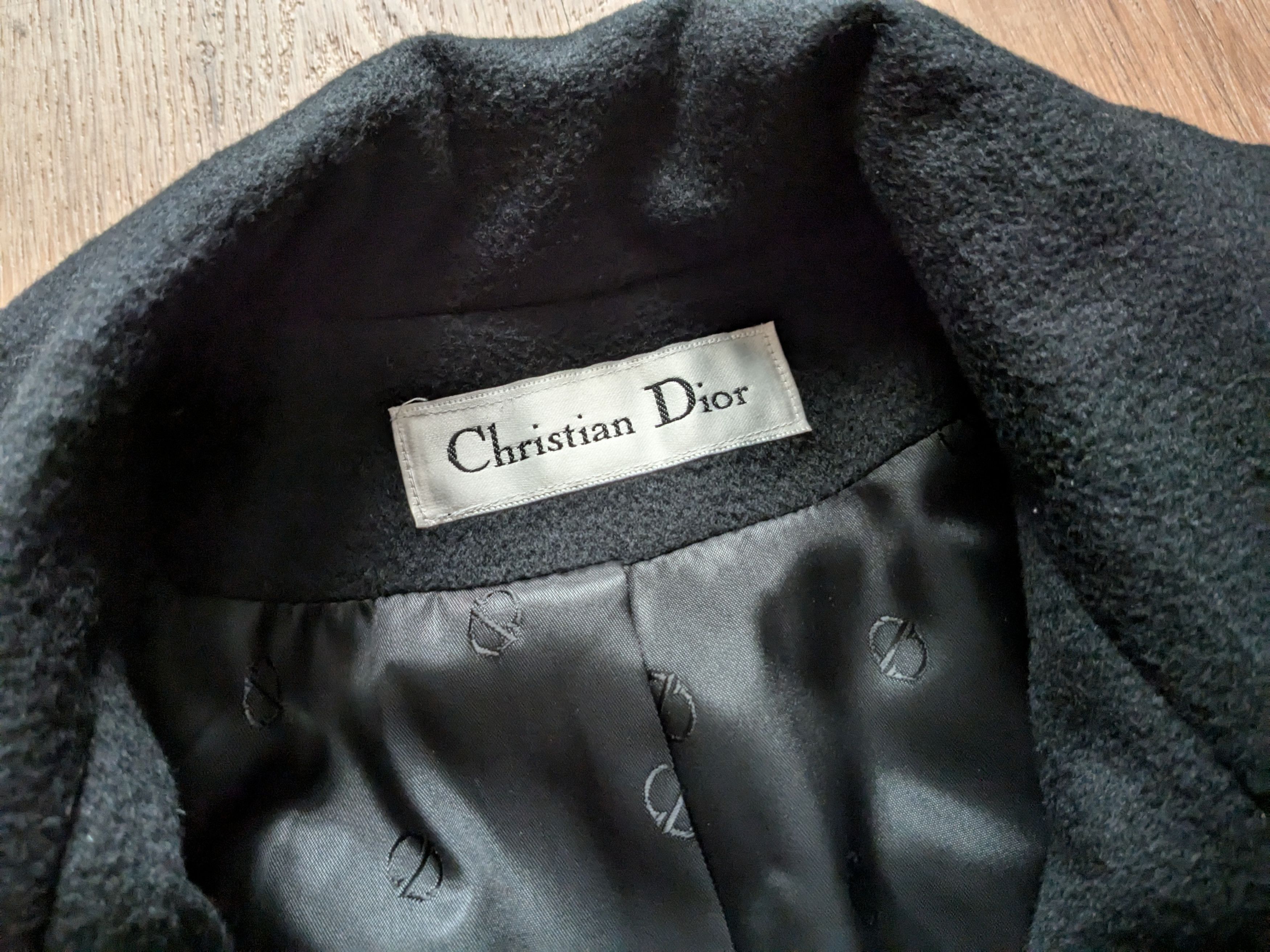 Dior Christian Dior Loro Piana Coat Black Cashmere Size 2 Size US M / EU 48-50 / 2 - 3 Thumbnail