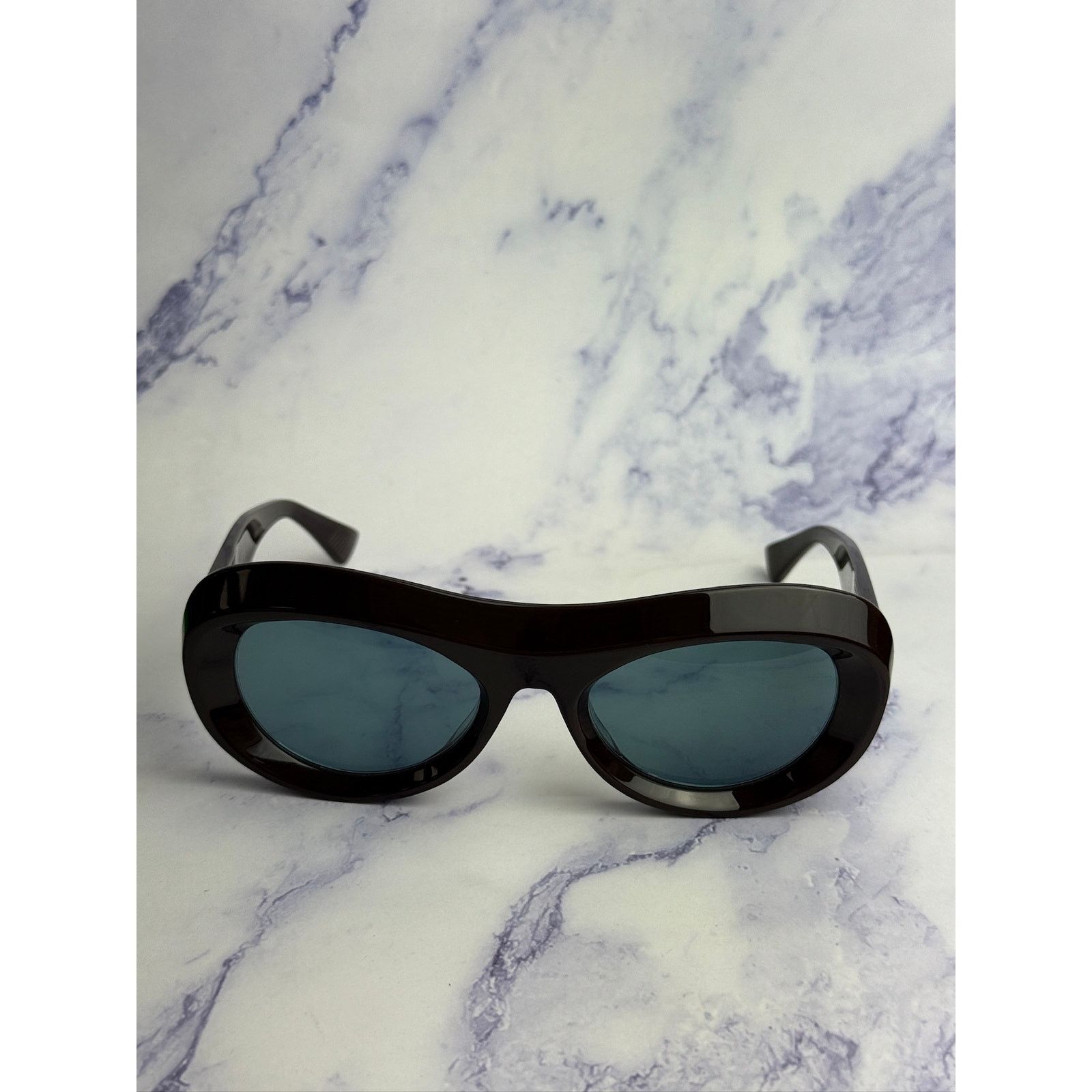 Bottega Veneta NEW Bottega Veneta BV1284S Brown Blue Aviator Sunglasses Size ONE SIZE - 6 Thumbnail