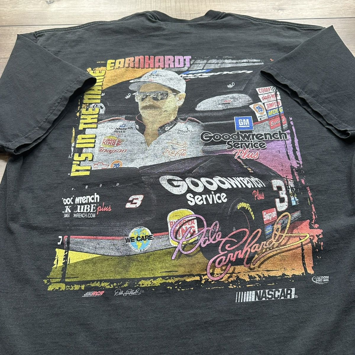 NASCAR Vintage 90s NASCAR Dale Earnhardt Its In The Name Racing Tee Size US L / EU 52-54 / 3 - 7 Thumbnail