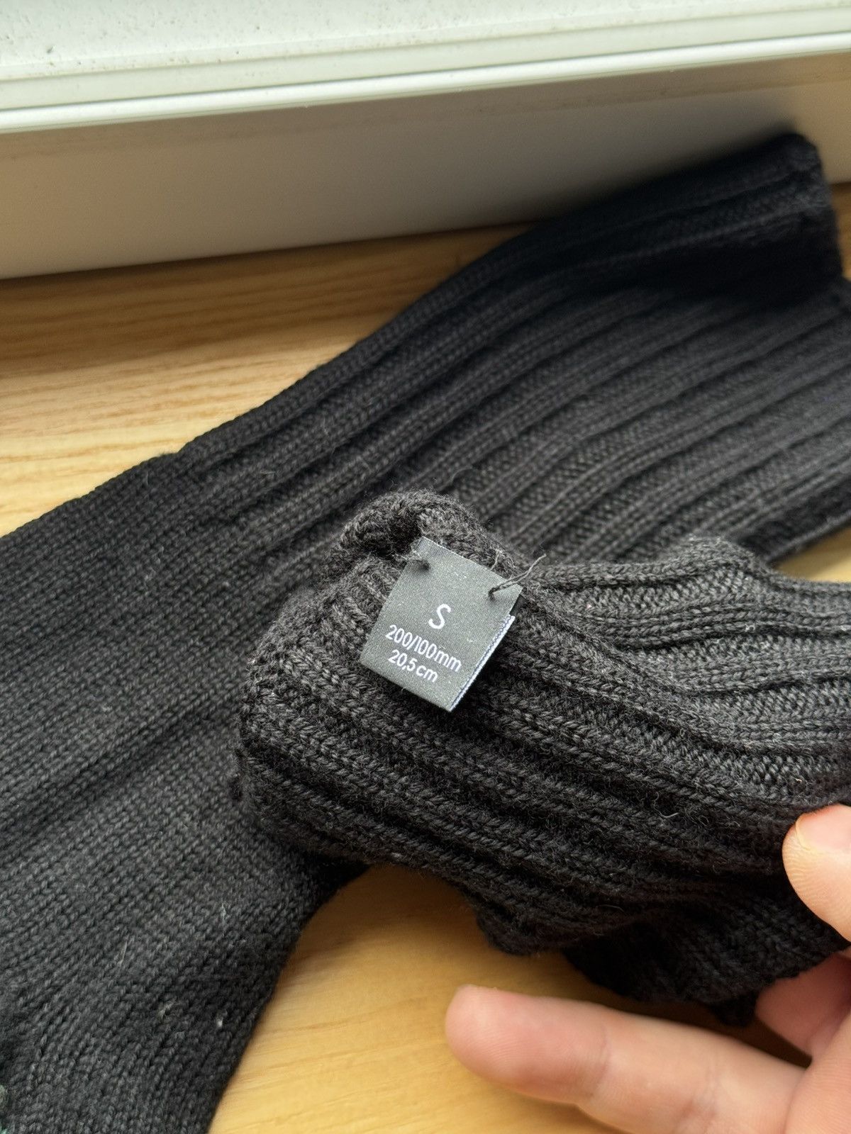 Designer × Gucci Gucci Wool Black Stripes Gloves Size ONE SIZE - 6 Thumbnail