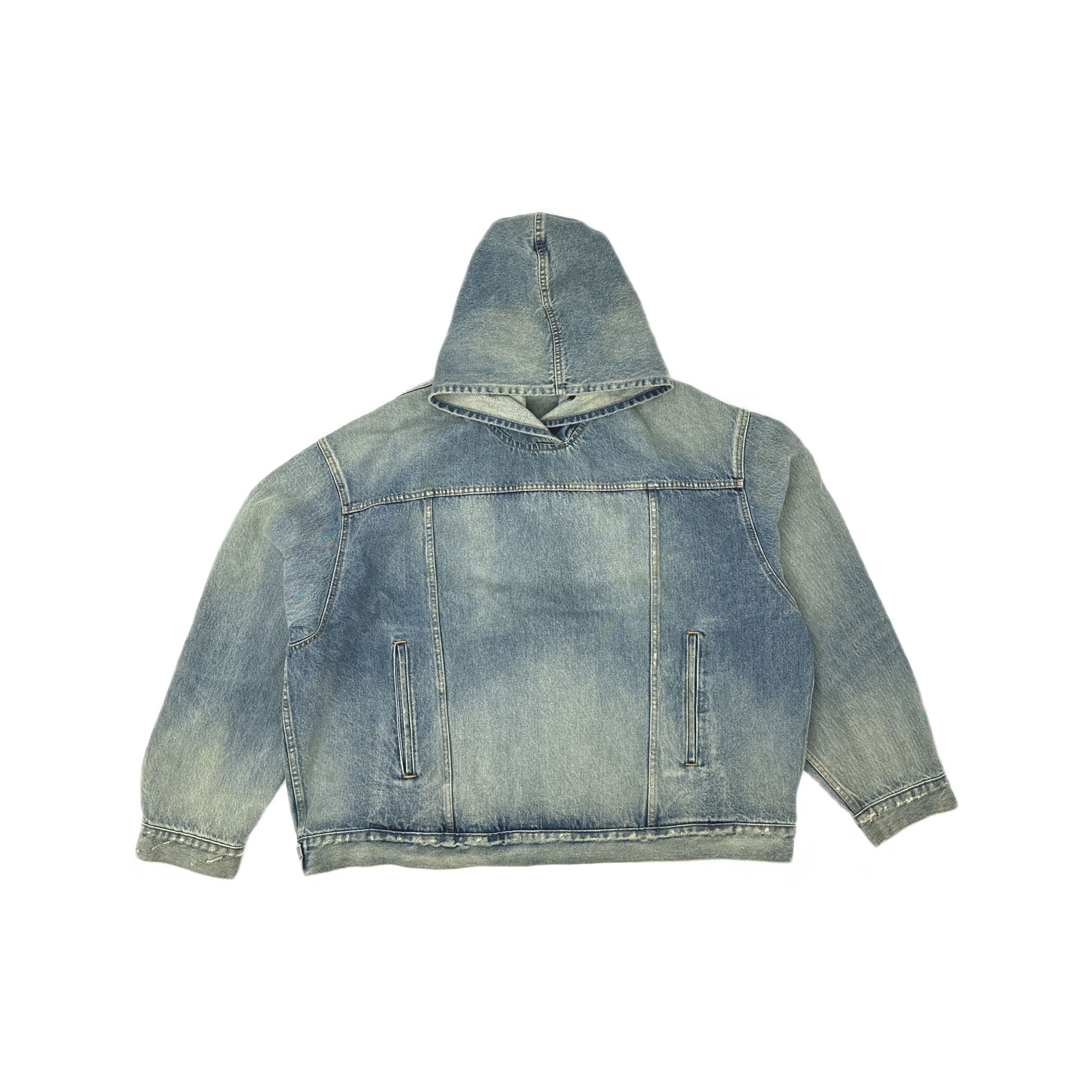 Balenciaga Balenciaga Hooded Denim Jacket Size S Size US S / EU 44-46 / 1 - 1 Thumbnail