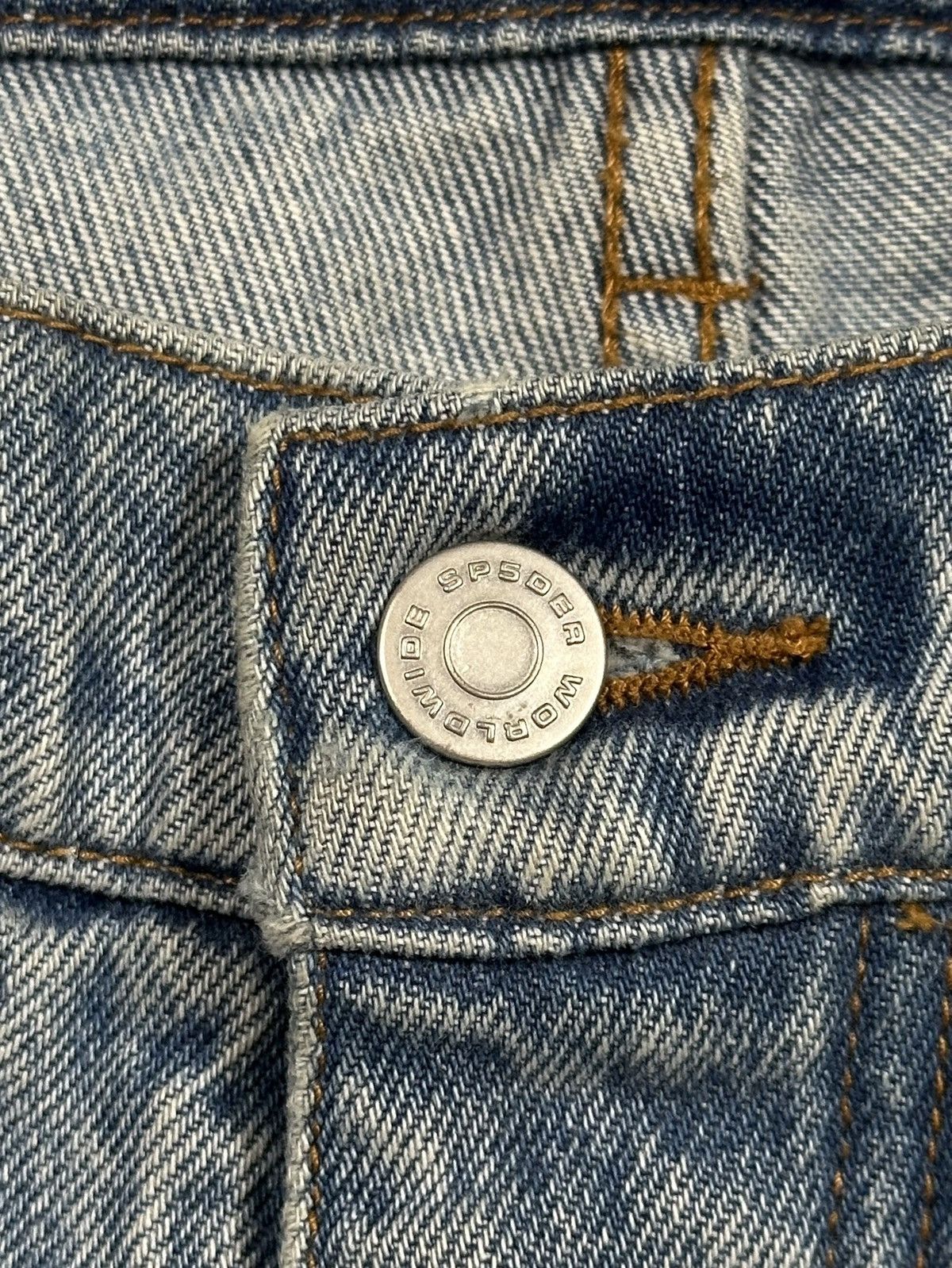 Sp5der Sp5der Beluga Light Blue Wash Denim Jeans Size US 30 / EU 46 - 7 Thumbnail
