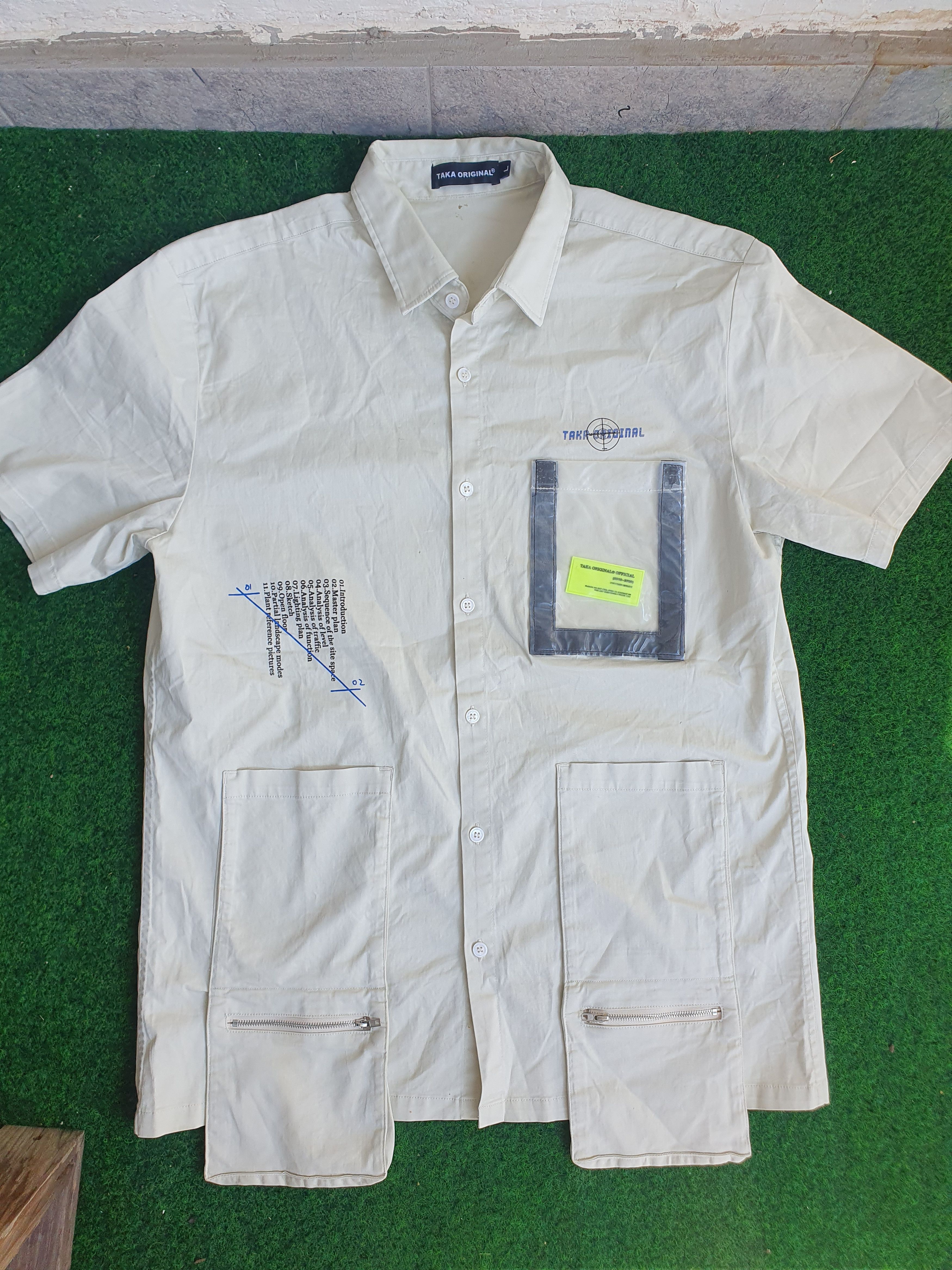 Japanese Brand × TAKA Original Taka Original Tactical Military Shirt Multi Pockets Rare szL Size US L / EU 52-54 / 3 - 1 Thumbnail