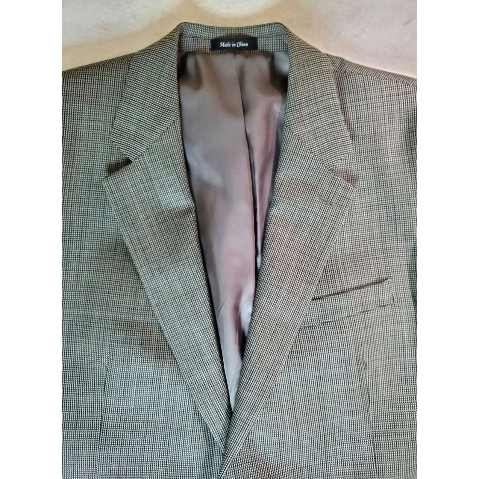 Chaps Chaps Ralph Lauren Mens Blazer Size 44R Gray 100% Wool Sports Coat Size 44R - 3 Thumbnail