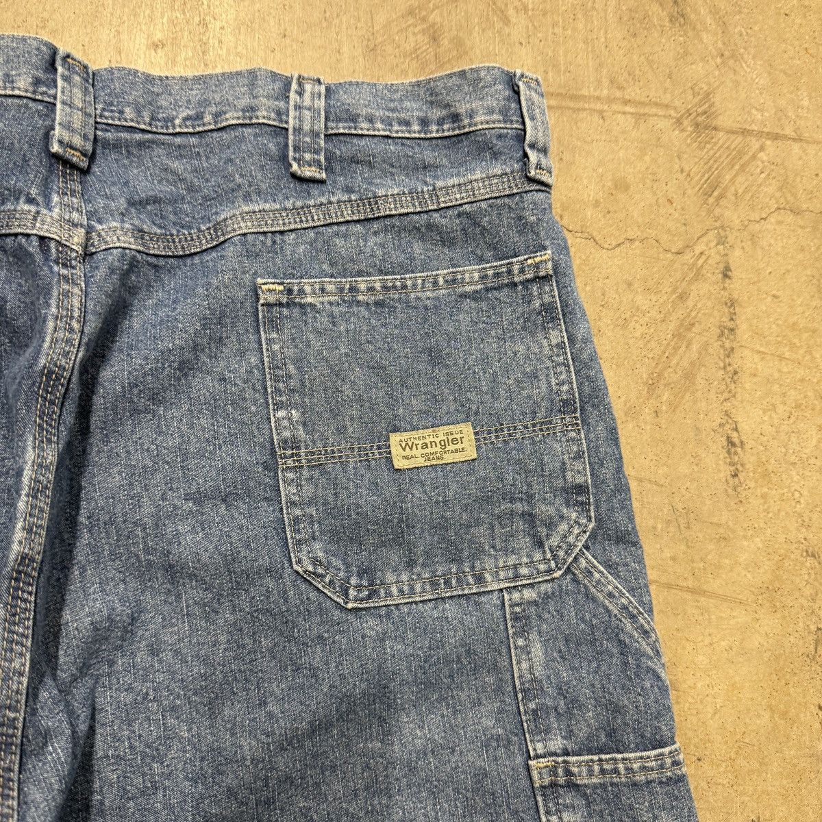Wrangler Wrangler Baggy Wide Leg Carpenter Jorts Denim Shorts Men W42 Size US 42 / EU 58 - 4 Thumbnail