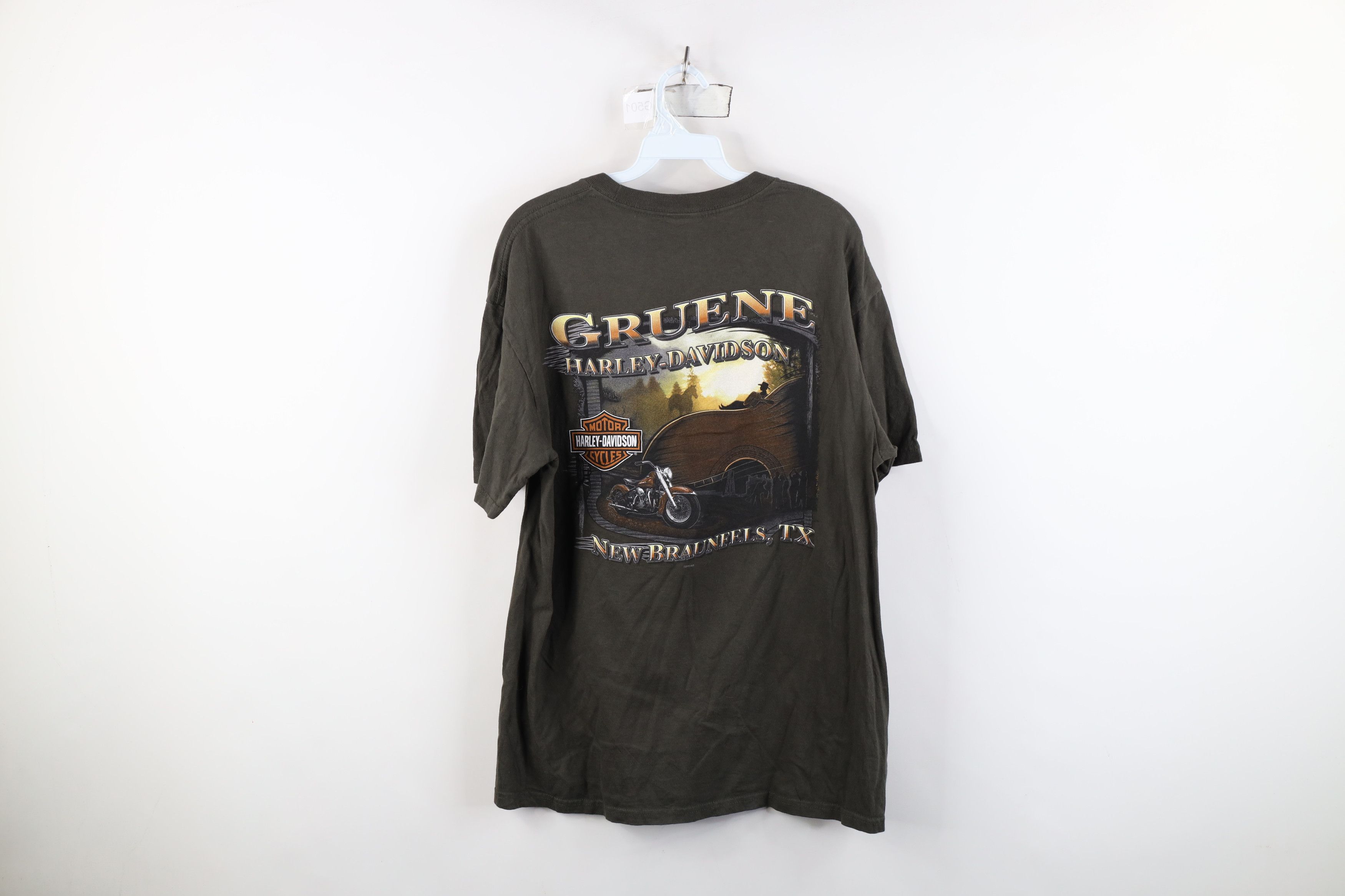 Harley Davidson Y2K Harley Davidson Spell Eagle Short Sleeve T-Shirt Green Size US L / EU 52-54 / 3 - 12 Thumbnail