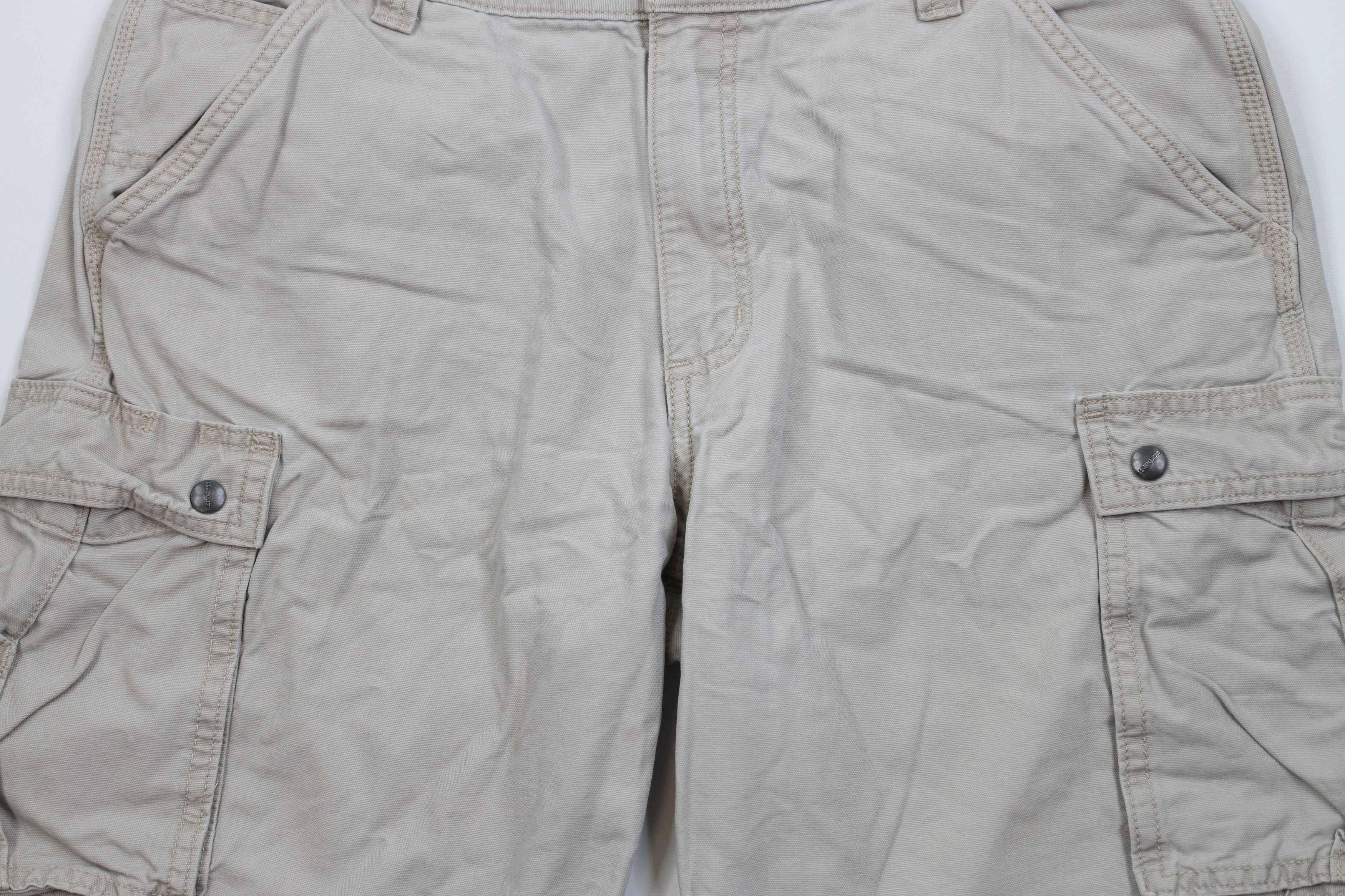 Carhartt Vintage Y2K Carhartt Relaxed Fit Cargo Shorts Beige Cotton Size US 38 / EU 54 - 3 Thumbnail