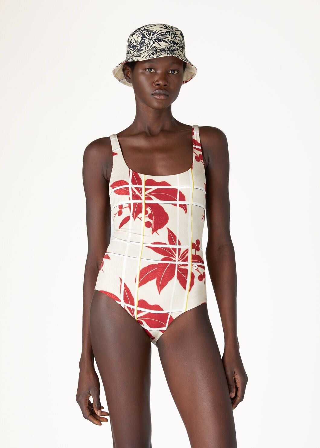 Loro Piana o1srvl11e0725 FAO1819 One-piece Swimsuit in White/Red Size M / US 6-8 / IT 42-44 - 4 Thumbnail