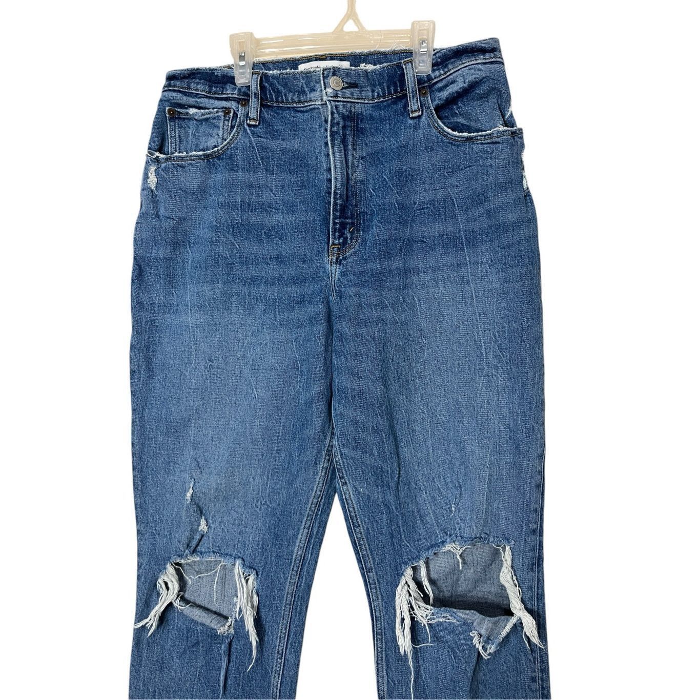 Abercrombie & Fitch Abercrombie & Fitch Curve Love Ultra High Rise 90s Straight Size 36" / US 14 / IT 50 - 2 Thumbnail