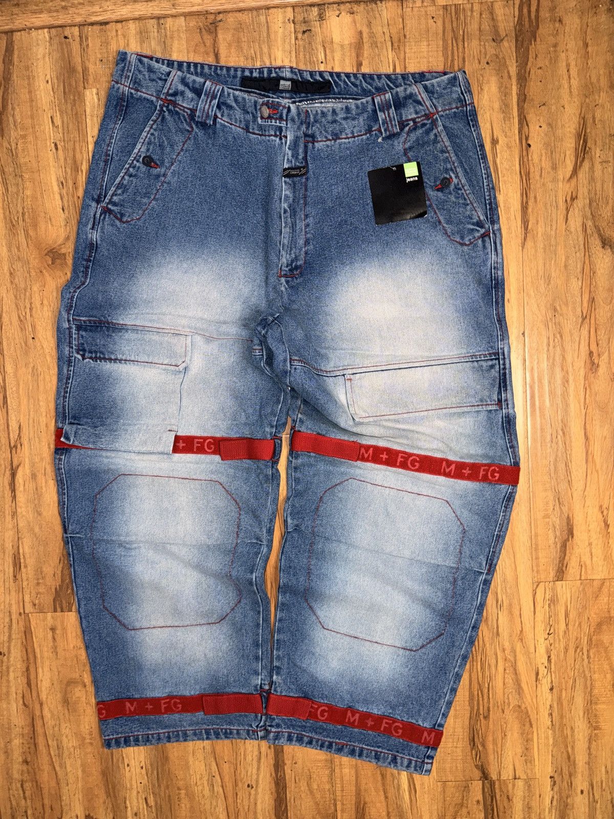 Marithe + Francois Girbaud Vintage 90s Marithe Francois Girbaud Wide-Leg Jeans Size US 44 / EU 60 - 1 Thumbnail
