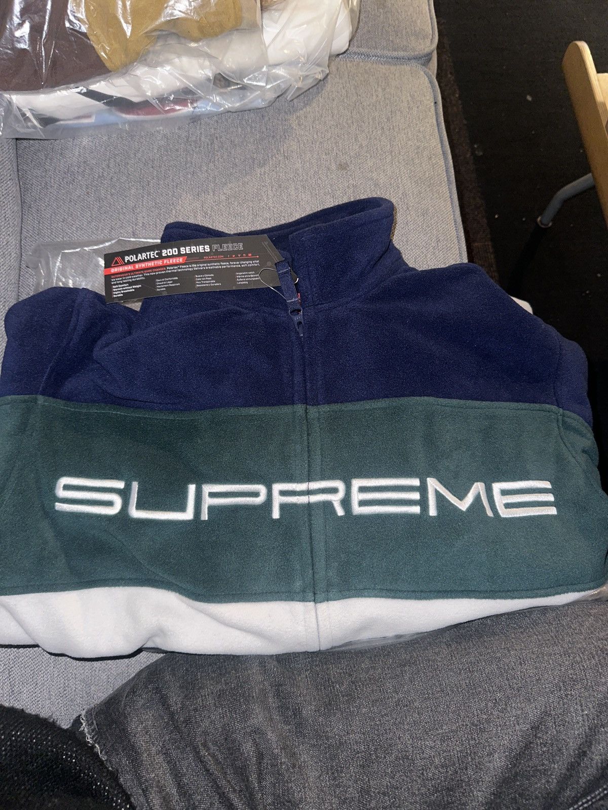 Supreme Supreme polartec zipup jacket (Blue) FW23 Size US M / EU 48-50 / 2 - 2 Thumbnail
