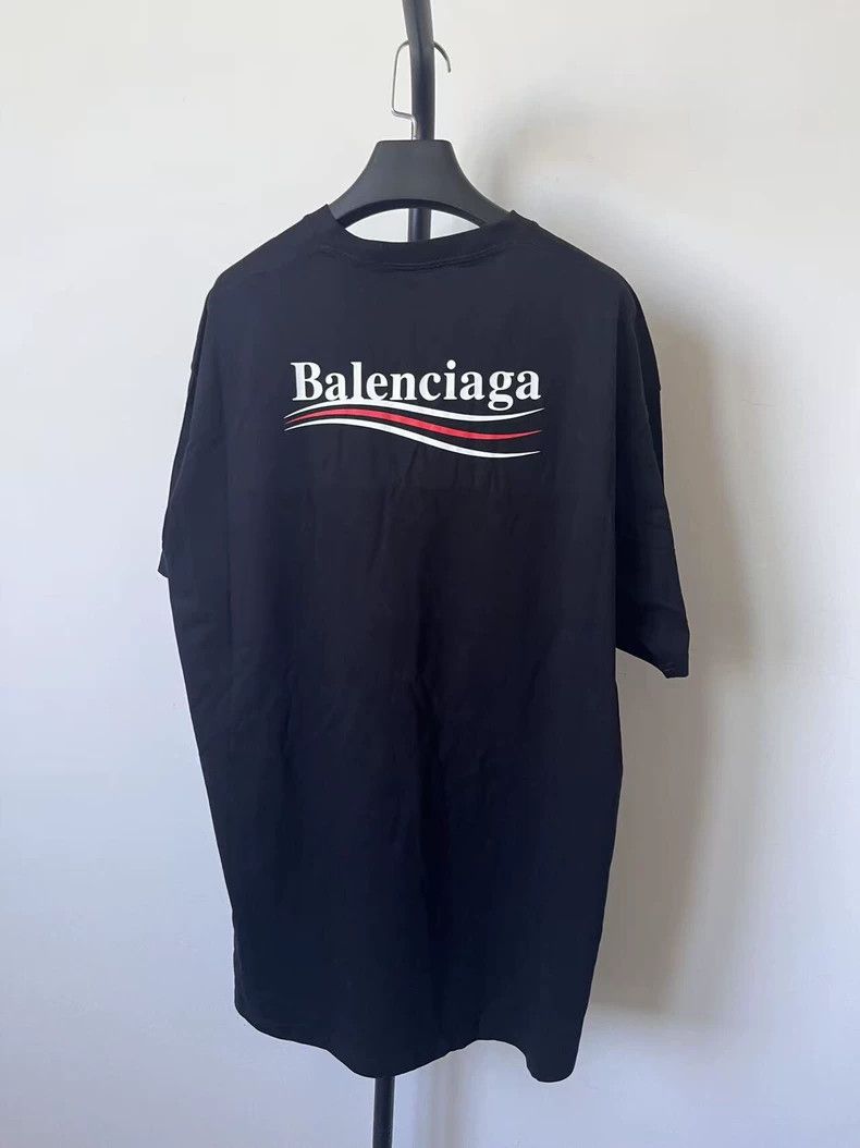 Balenciaga Balenciaga Logo monogram embroidered crew neck short sleev Size M / US 6-8 / IT 42-44 - 2 Thumbnail