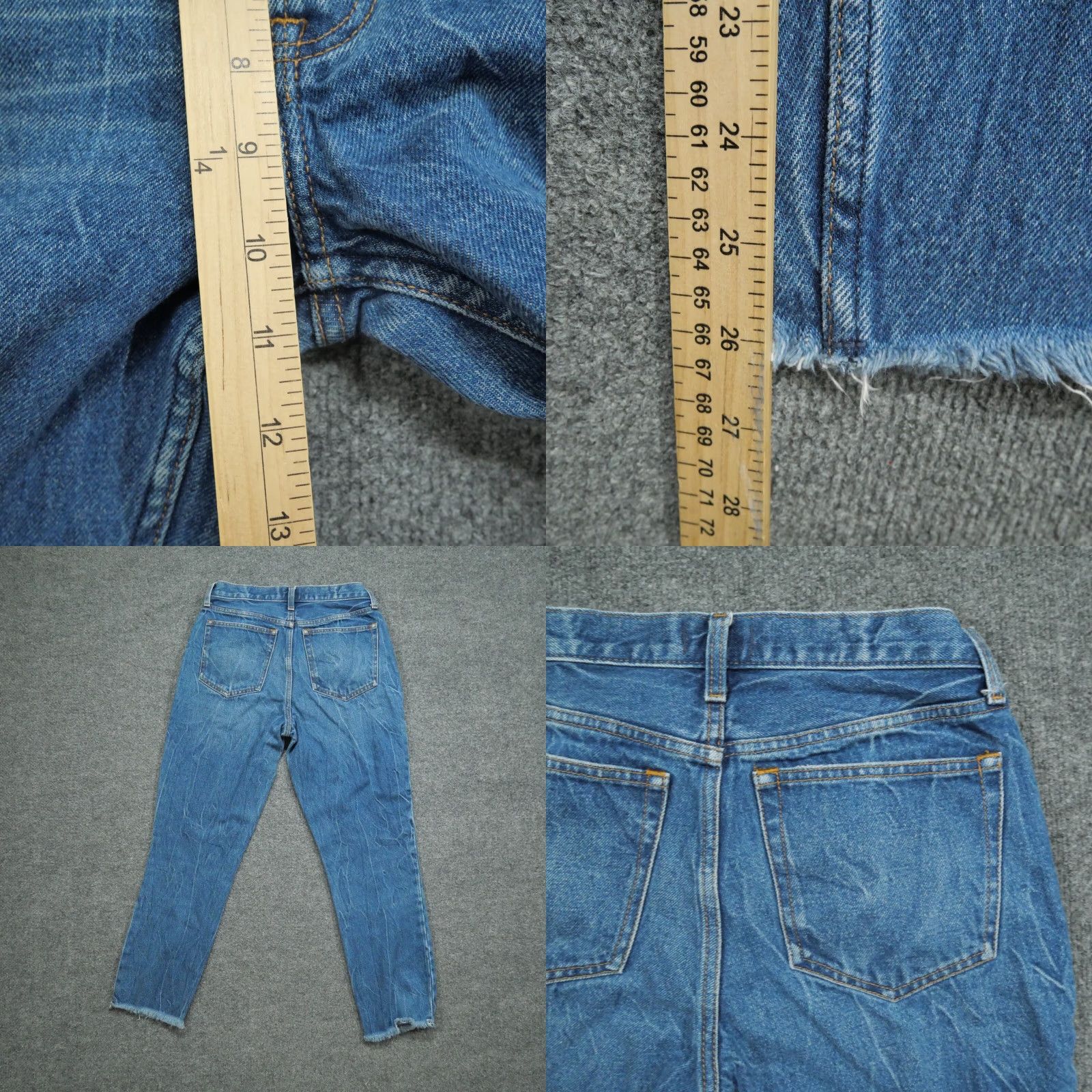Abercrombie & Fitch Abercrombie & Fitch Jeans Womens 27 4 4R Mom High Rise Distressed Cropped Size 27" / US 4 / IT 40 - 8 Thumbnail